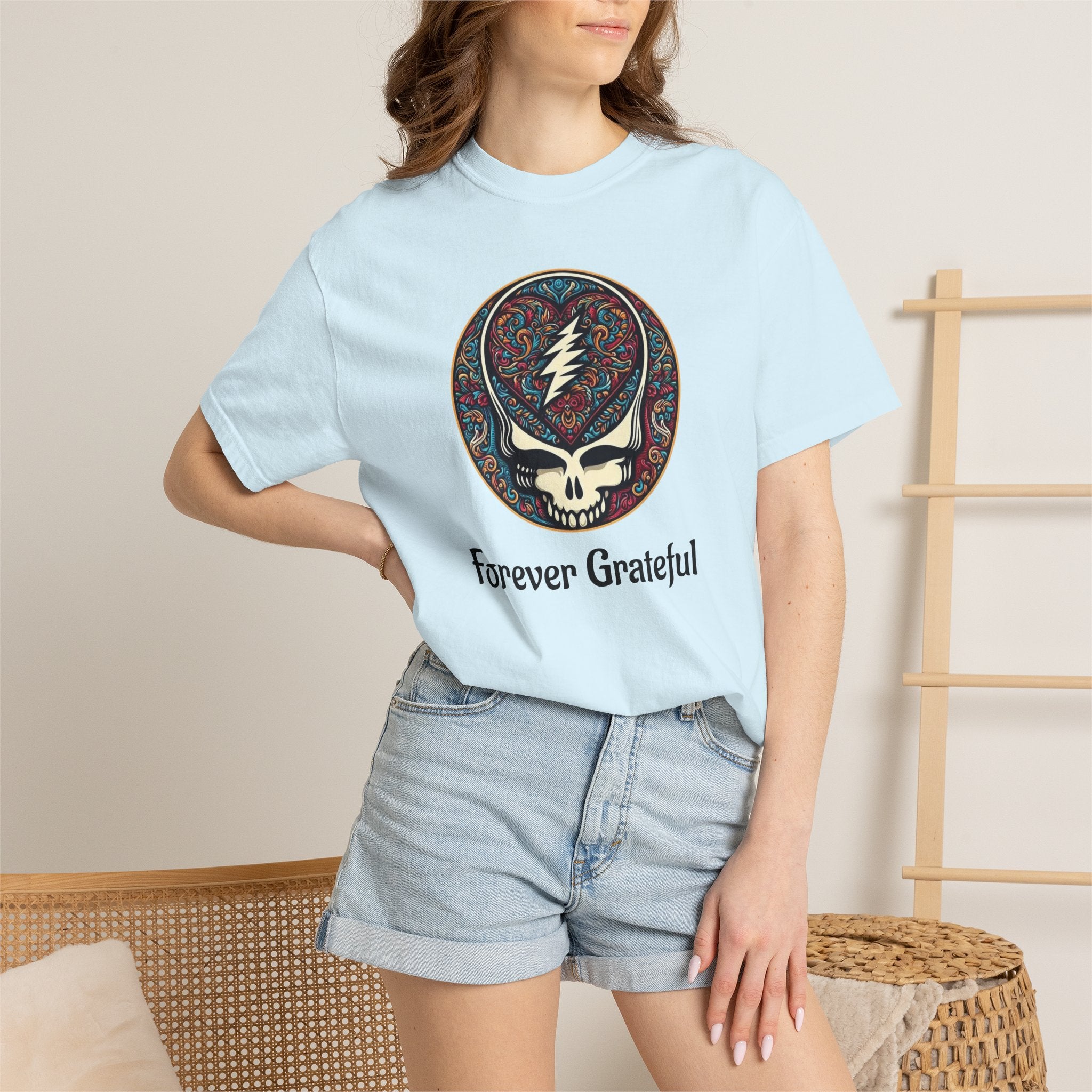 Forever Grateful Steal Your Face T-Shirt | Grateful Dead band tee