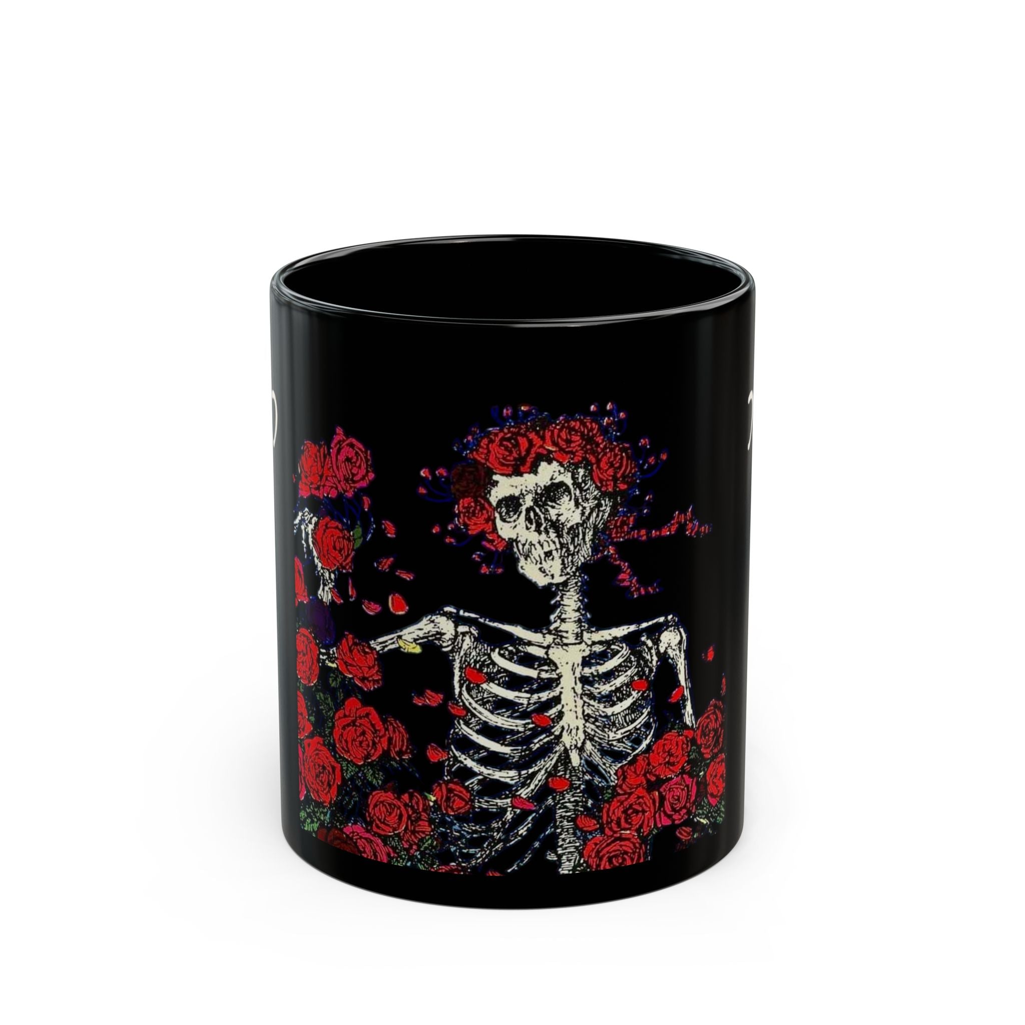 Grateful Dead Skull & Roses Mug | Black Dead Coffee Cup