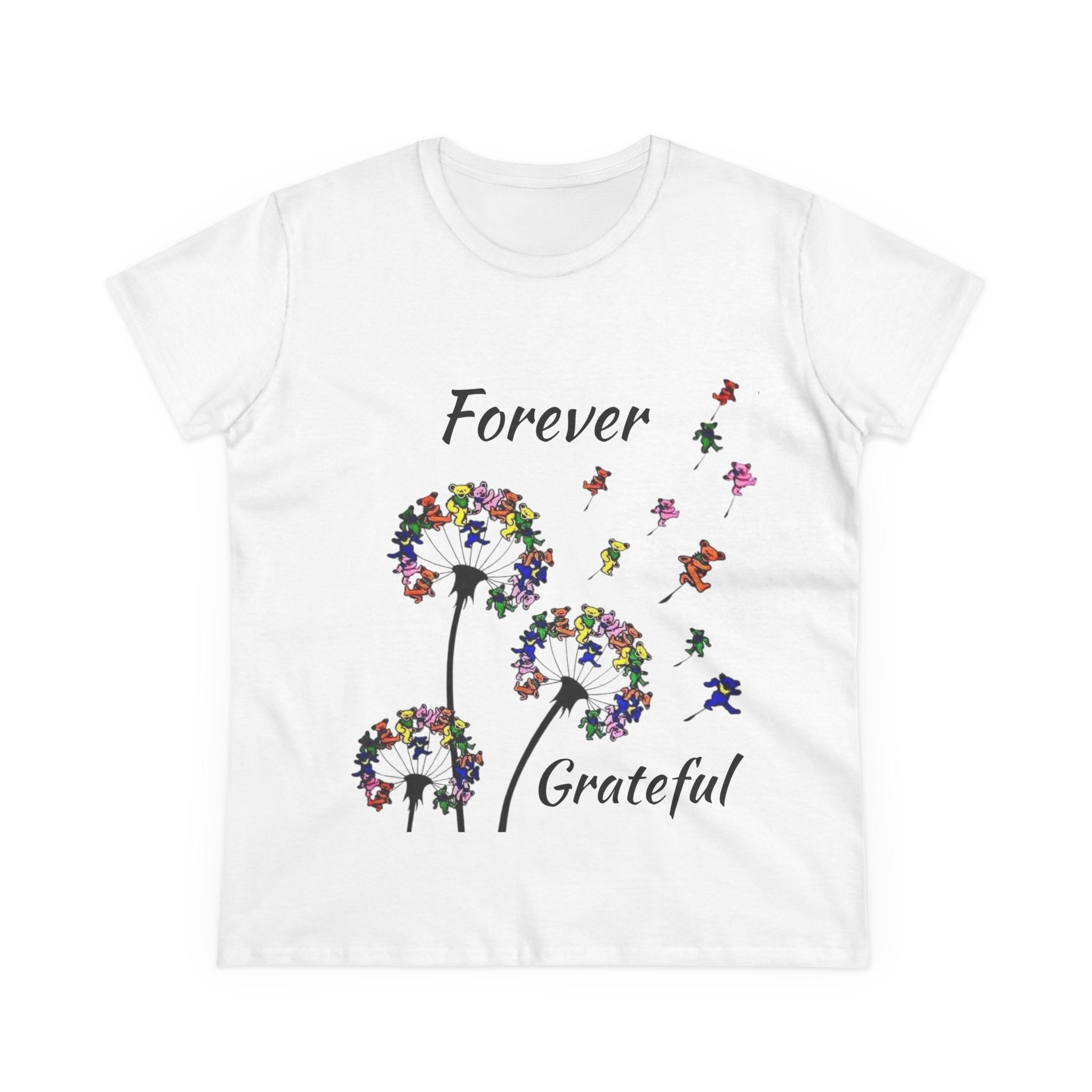 Forever Grateful Dandelion Tee | Grateful Dead Dancing Bears T-Shirt