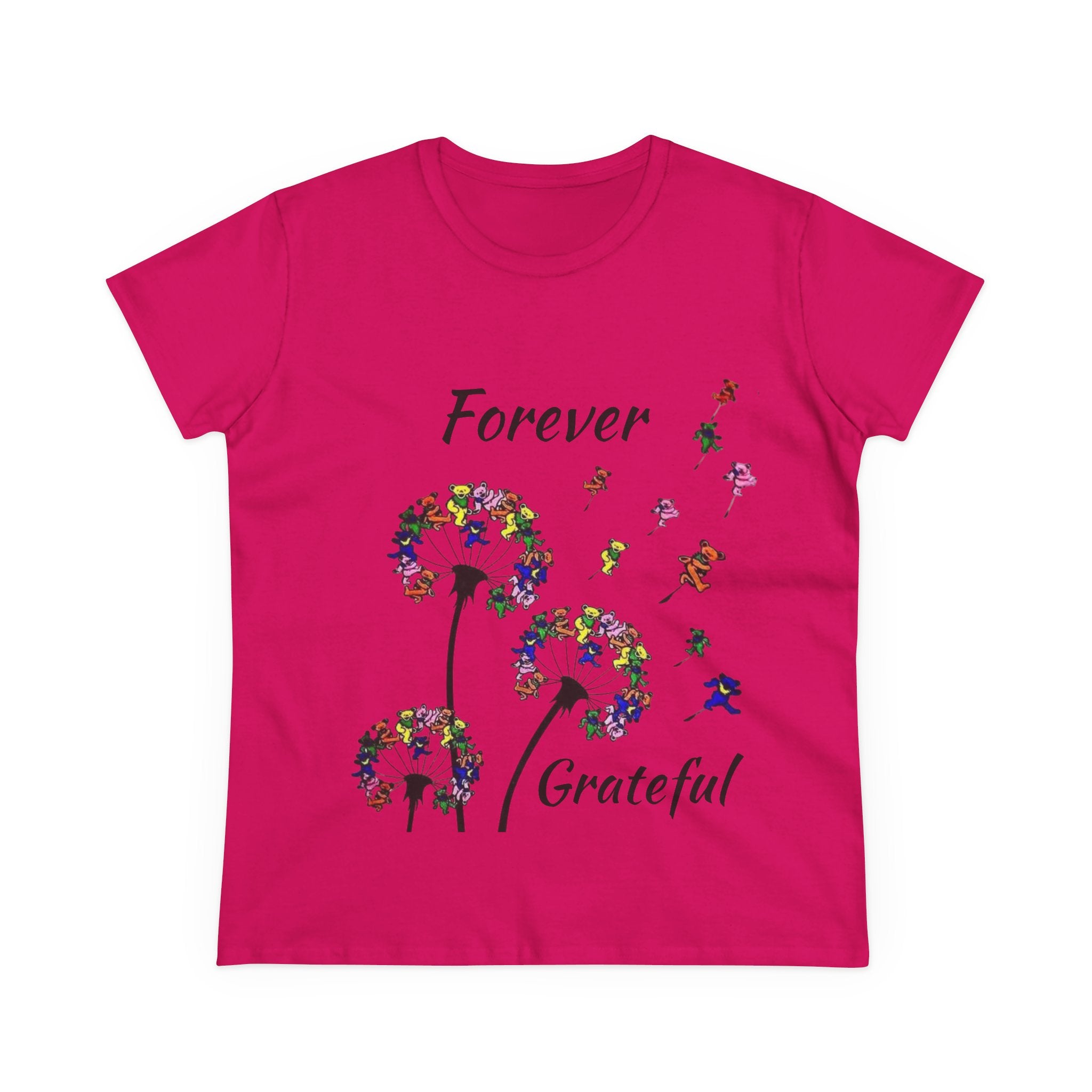 Forever Grateful Dandelion Tee | Grateful Dead Dancing Bears T-Shirt
