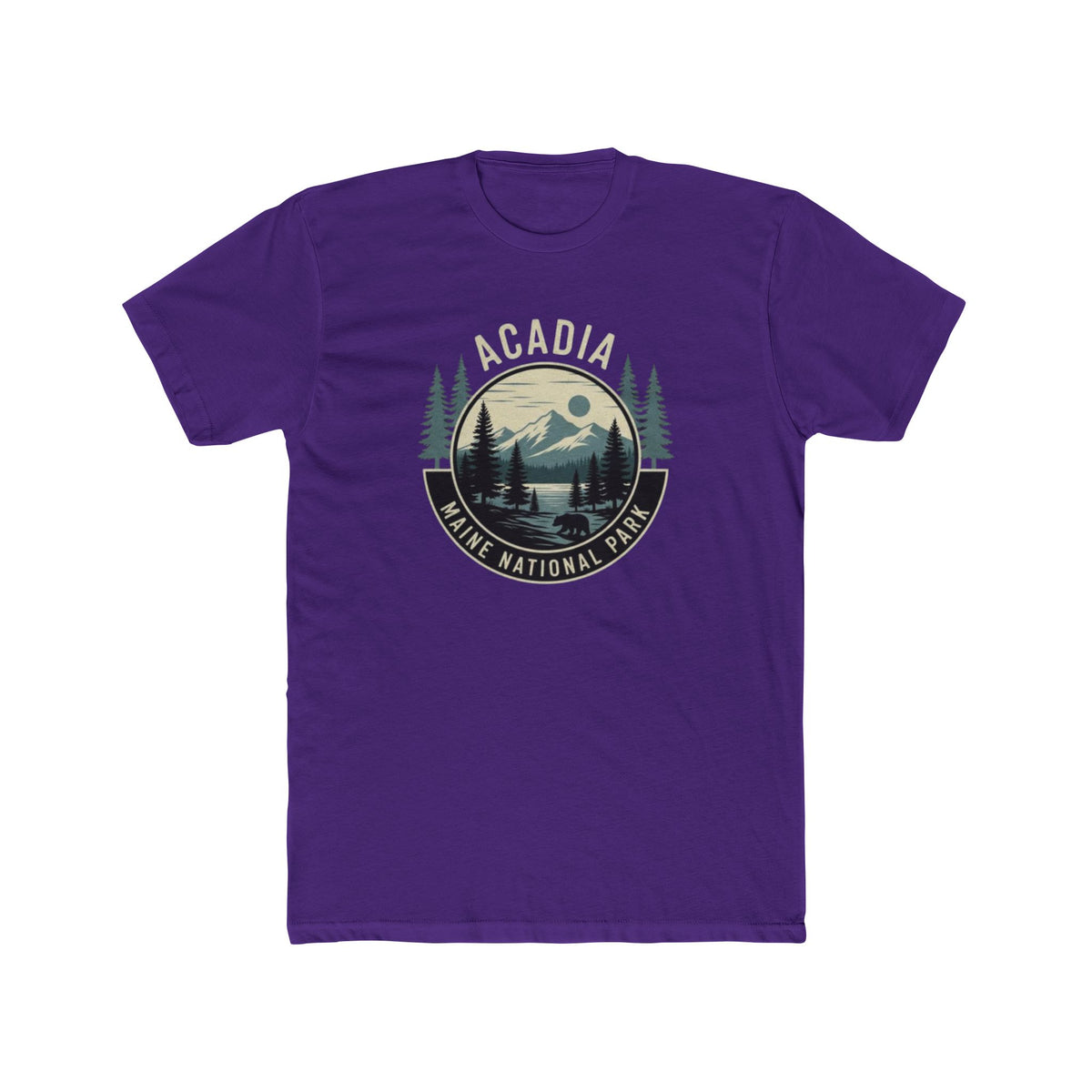 Acadia National Park Maine T-Shirt — Vintage Mountain & Pines Crew Tee