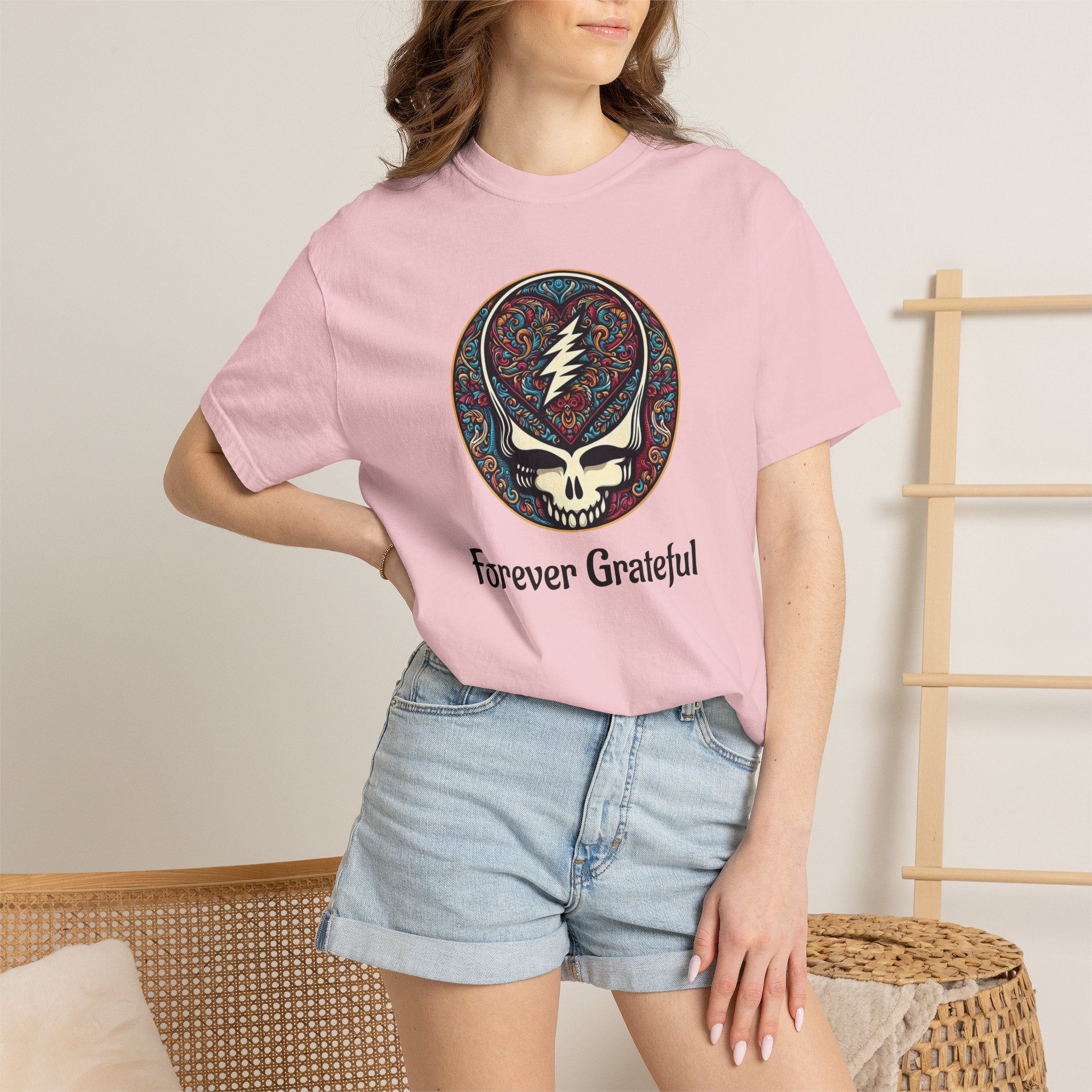 Forever Grateful Steal Your Face T-Shirt | Grateful Dead band tee