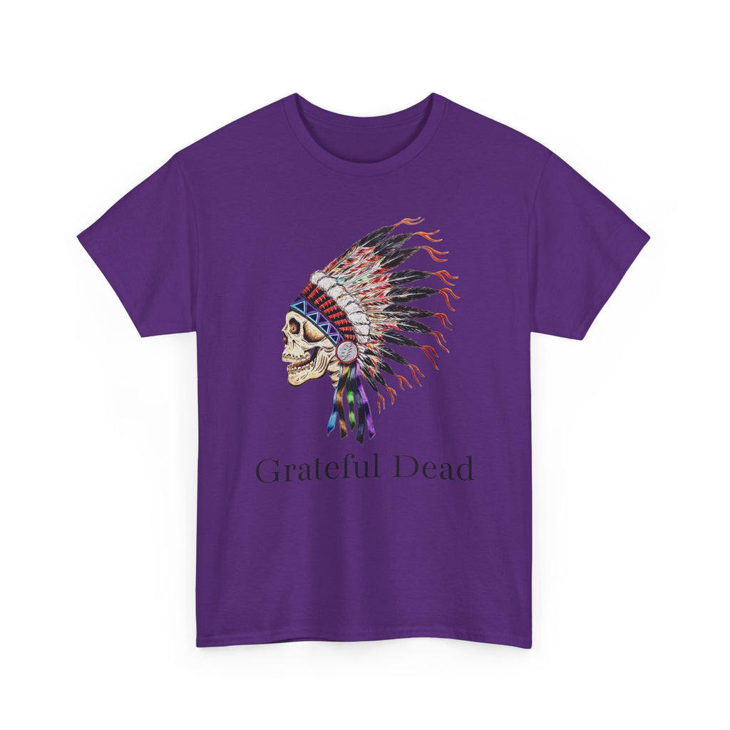 Grateful Dead Skull with Native Headdress T-Shirt | Band Tee