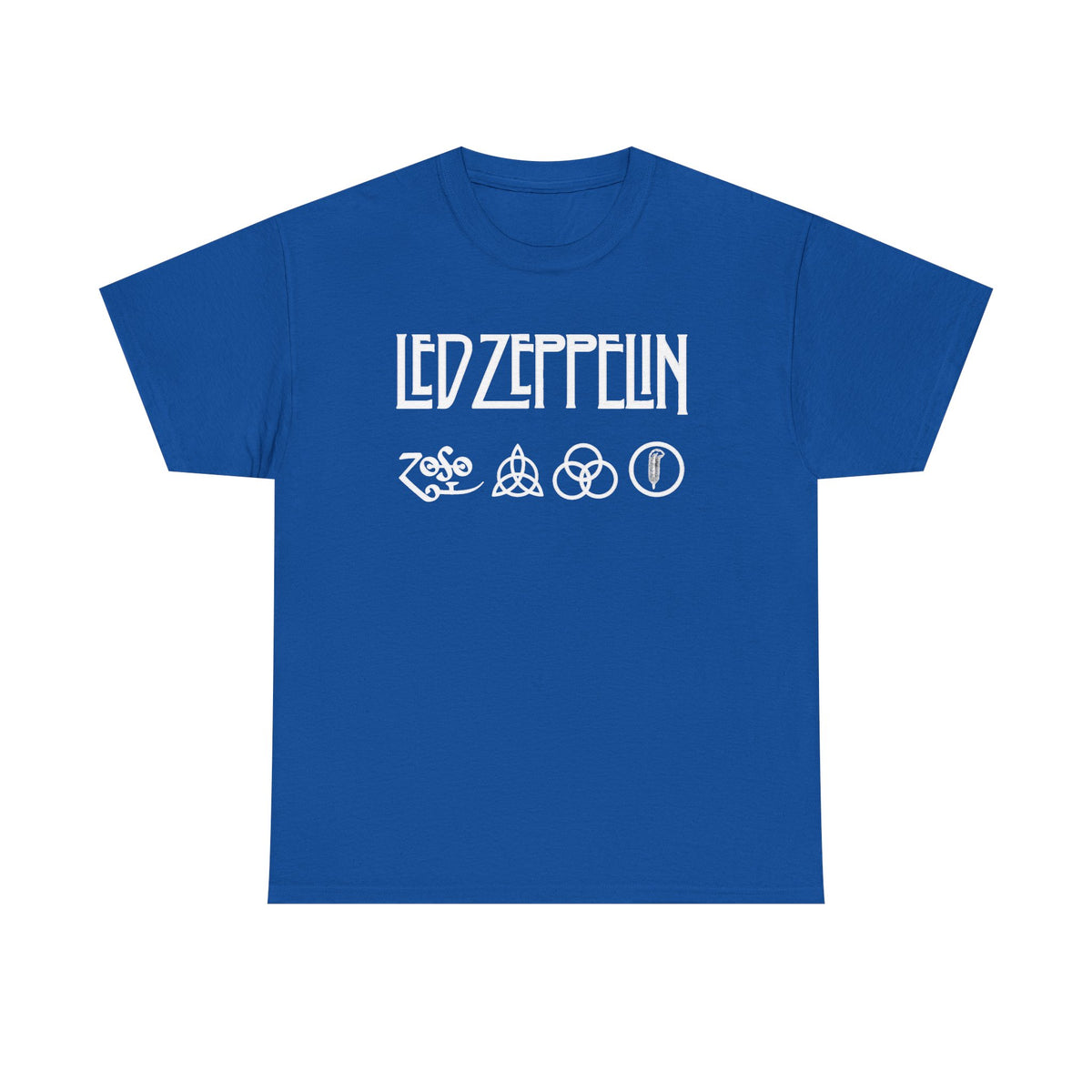 Led Zeppelin Symbols Graphic Tee - Classic Rock Band Logo T-Shirt