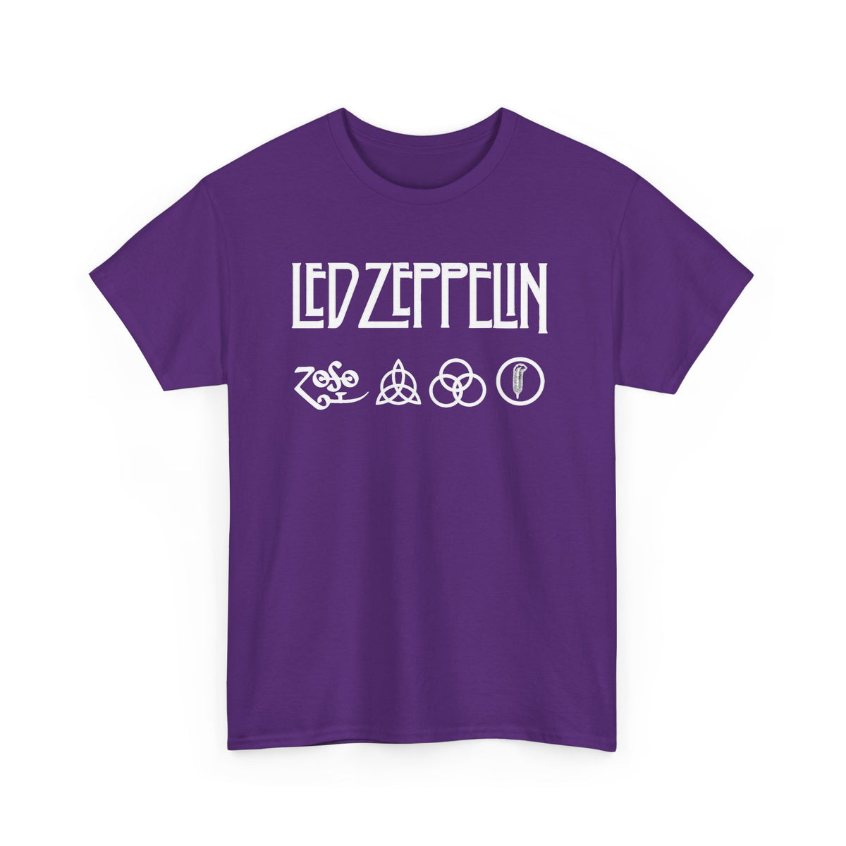 Led Zeppelin Symbols Graphic Tee - Classic Rock Band Logo T-Shirt