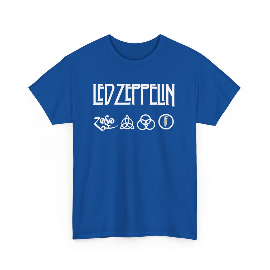 Led Zeppelin Symbols Graphic Tee - Classic Rock Band Logo T-Shirt