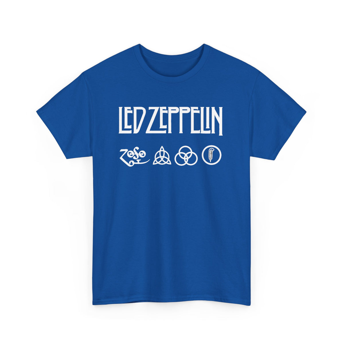 Led Zeppelin Symbols Graphic Tee - Classic Rock Band Logo T-Shirt
