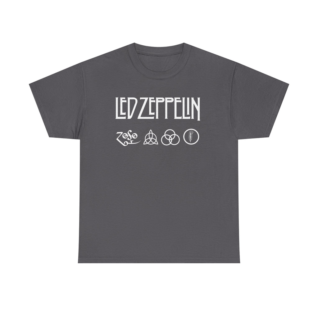 Led Zeppelin Symbols Graphic Tee - Classic Rock Band Logo T-Shirt