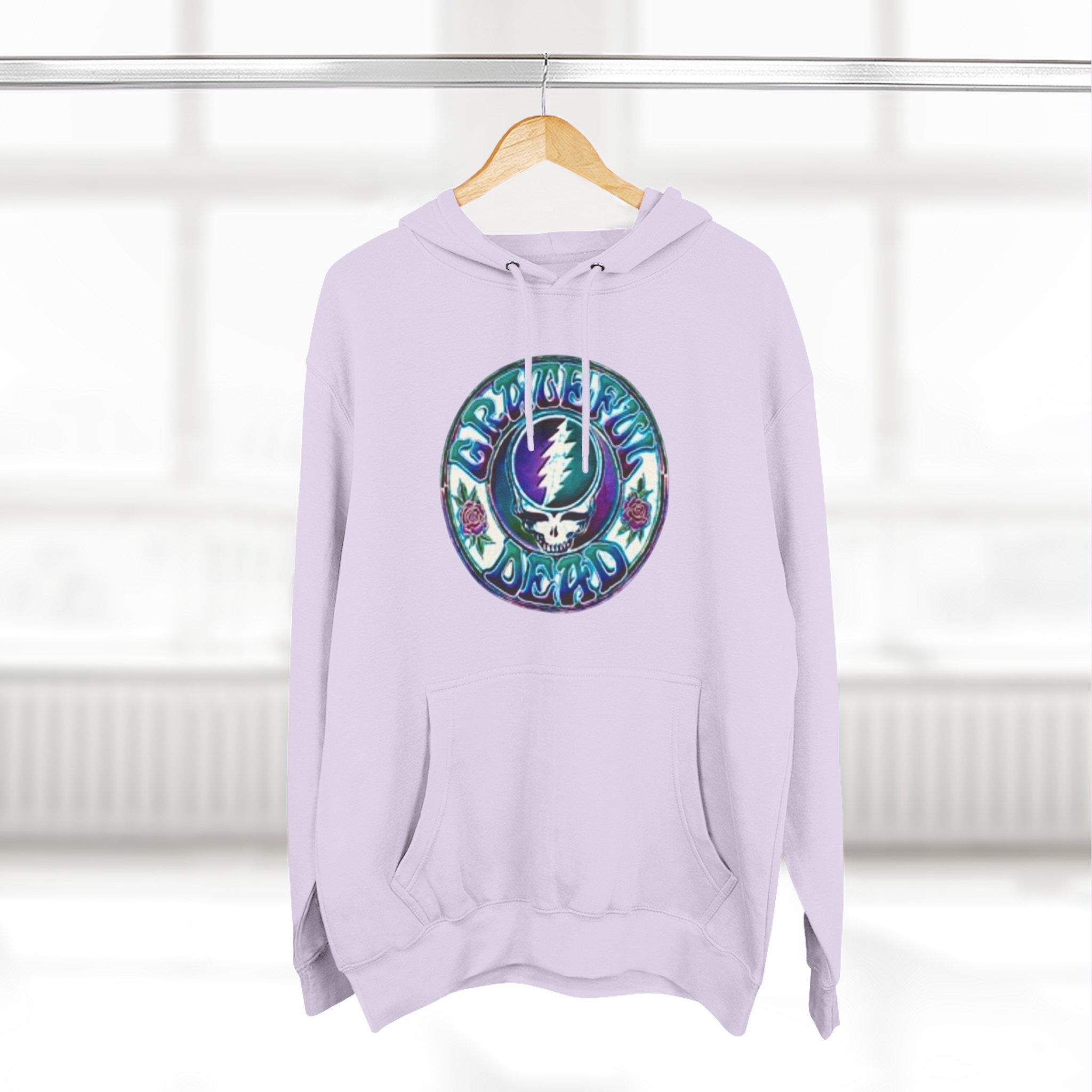 Grateful Dead Steal Your Face skull hoodie | Three-Panel Fleece Hoodie