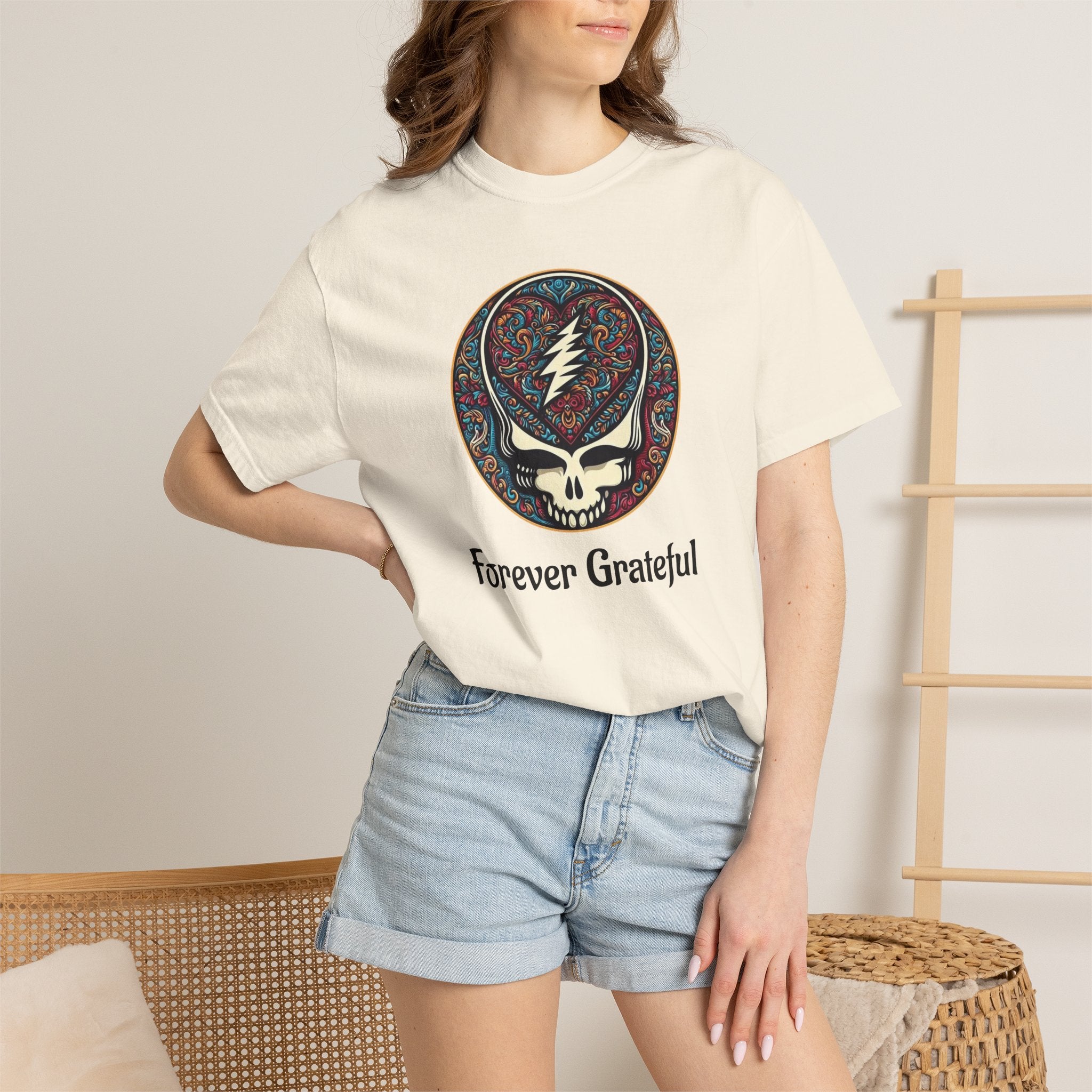 Forever Grateful Steal Your Face T-Shirt | Grateful Dead band tee