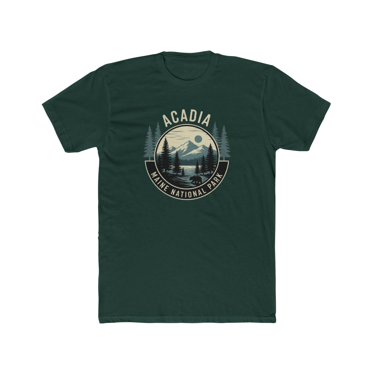 Acadia National Park Maine T-Shirt — Vintage Mountain & Pines Crew Tee