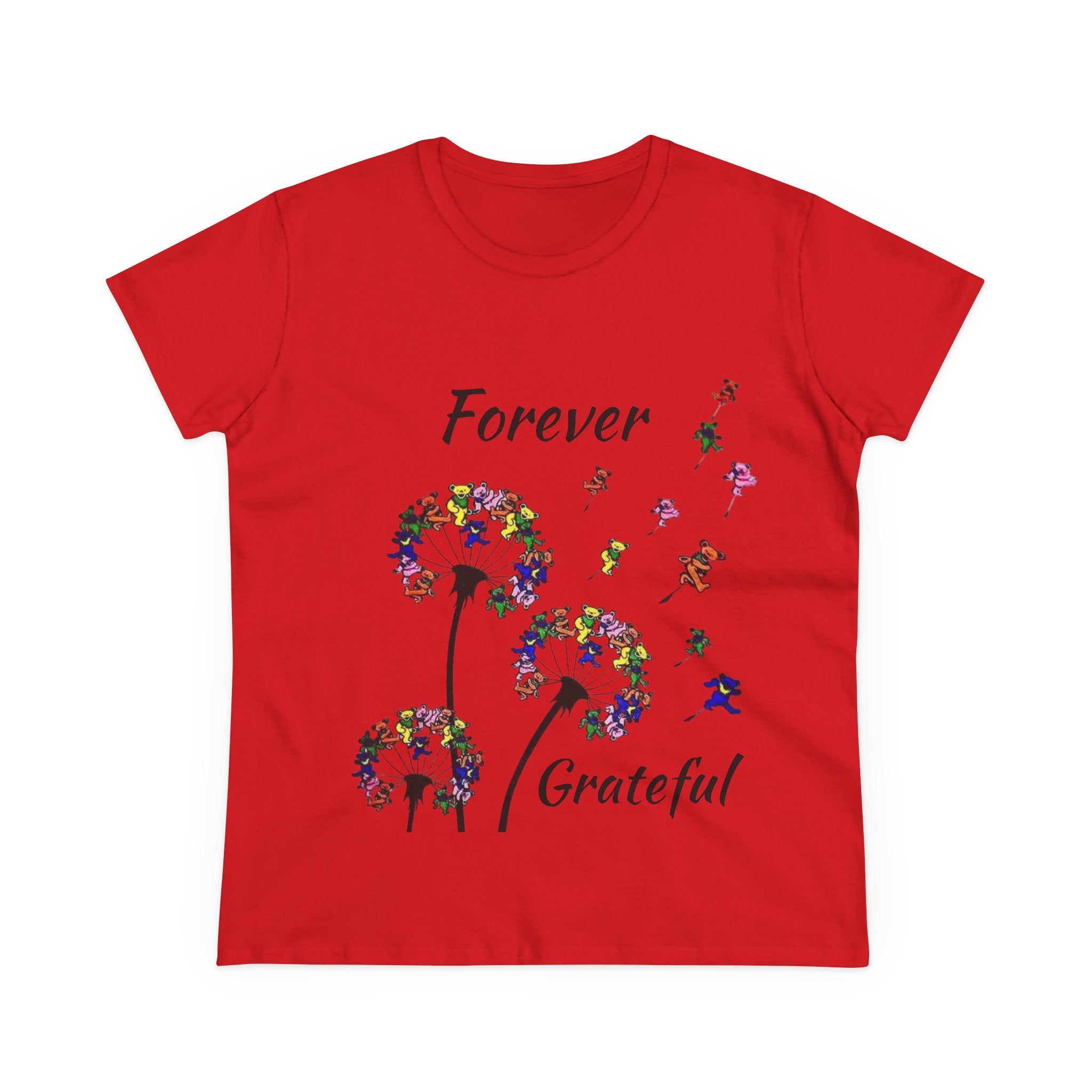 Forever Grateful Dandelion Tee | Grateful Dead Dancing Bears T-Shirt