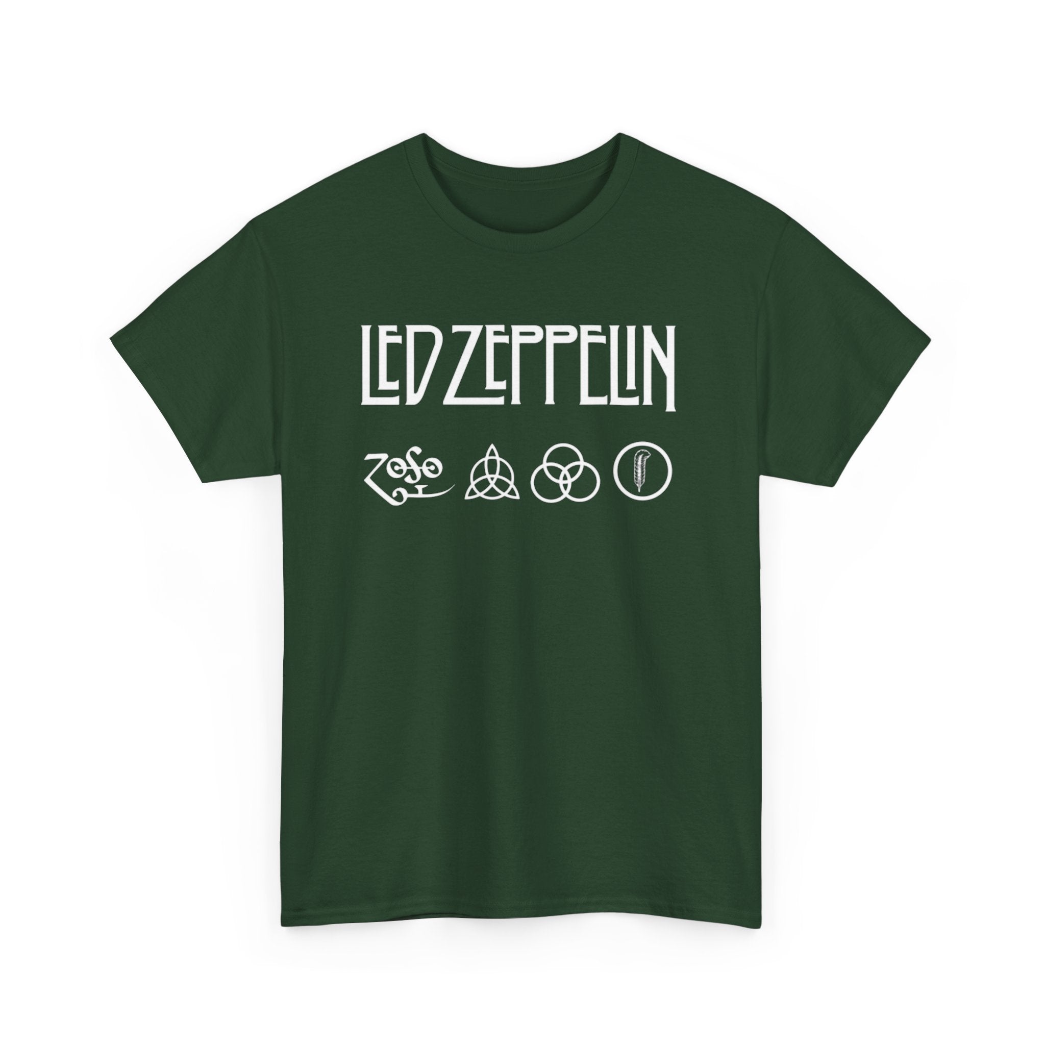 Led Zeppelin Symbols Graphic Tee - Classic Rock Band Logo T-Shirt