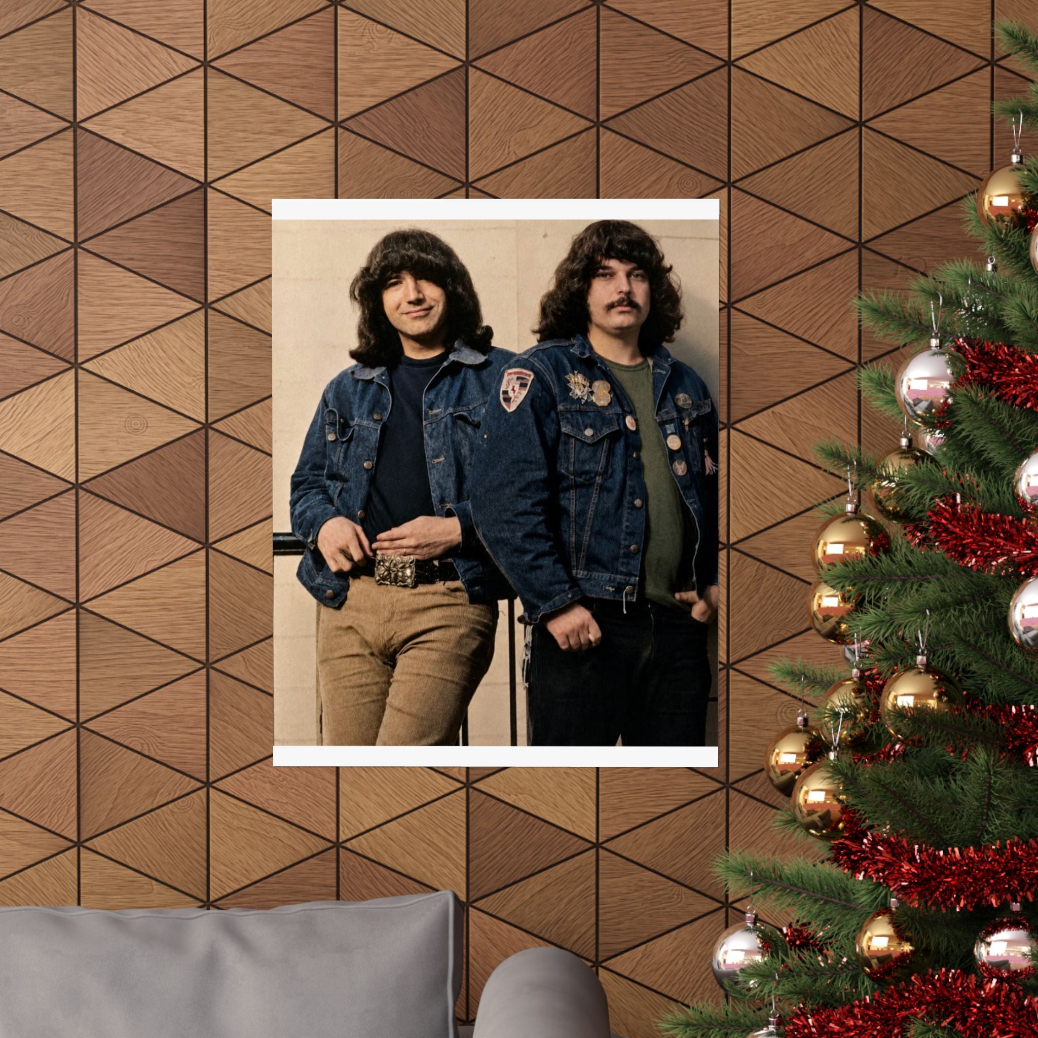 1970s Jerry & Pigpen Poster Matte Vertical Poster | Grateful Dead Band Photography