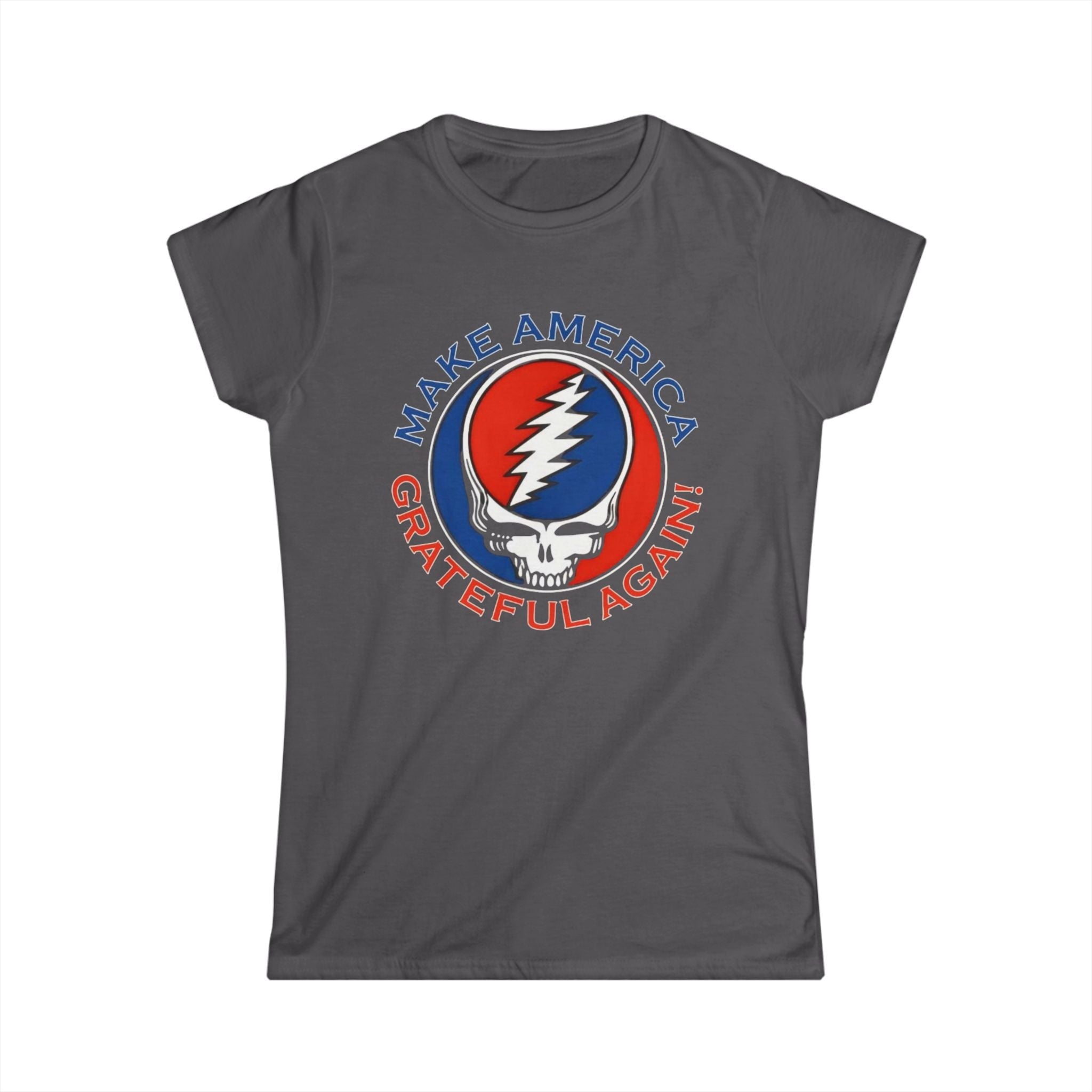 Make America Grateful Again Tee | Grateful Dead Steal Your Face Skull Red Blue
