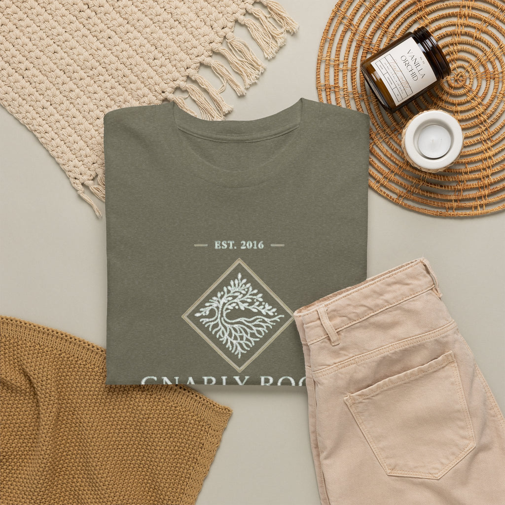 Gnarly Root logo tee | Graphic T-Shirt, botanical root illustration