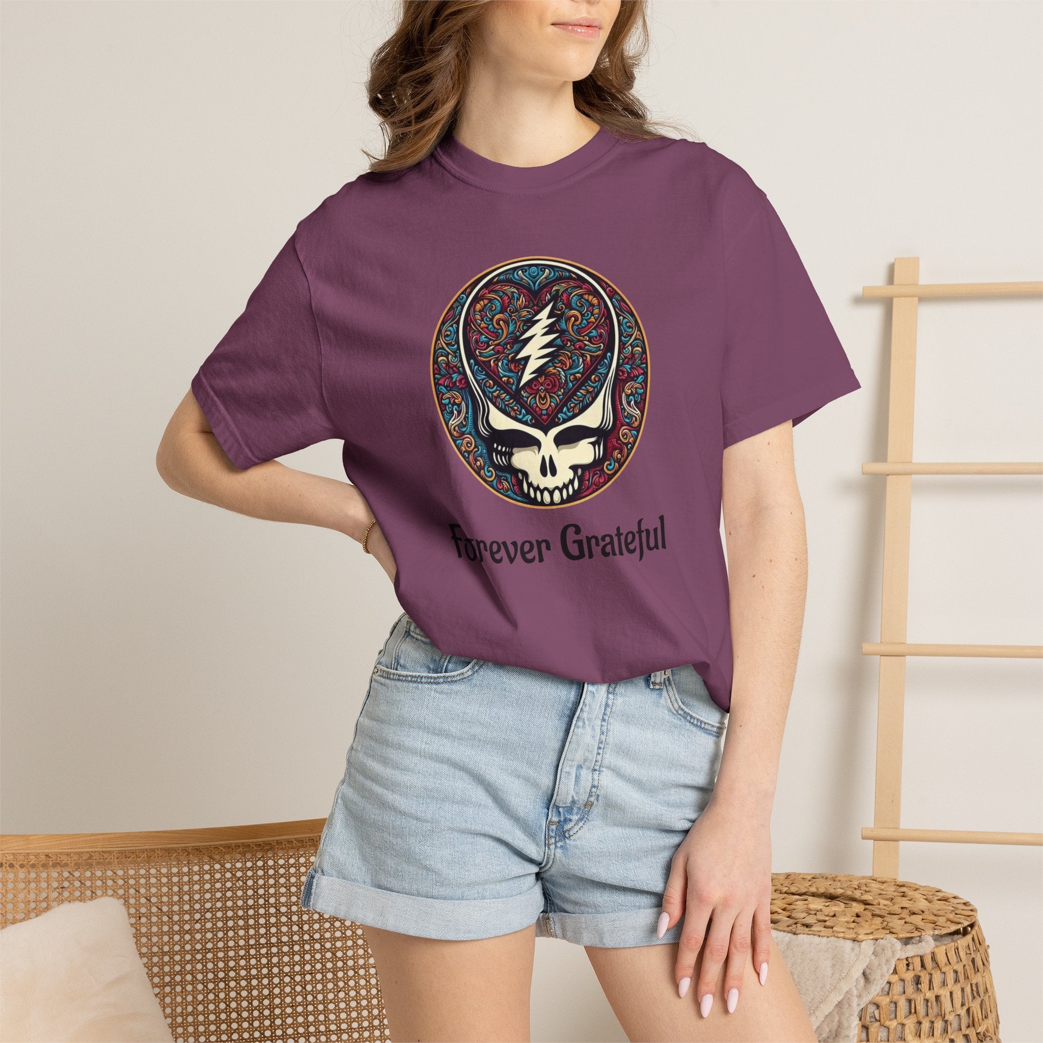Forever Grateful Steal Your Face T-Shirt | Grateful Dead band tee