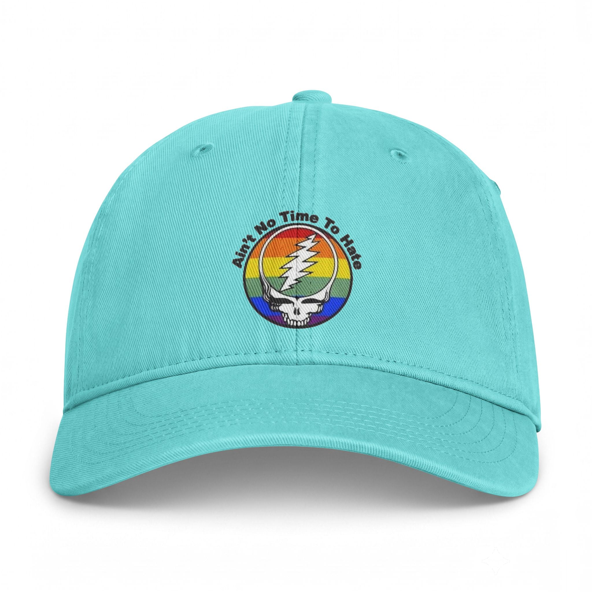 Ain't No Time To Hate Stealie Rainbow Cap
