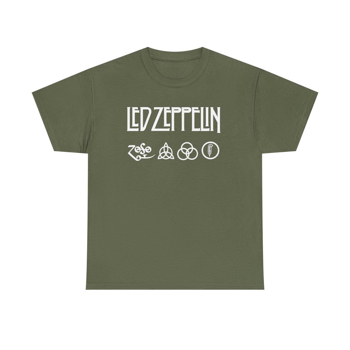 Led Zeppelin Symbols Graphic Tee - Classic Rock Band Logo T-Shirt