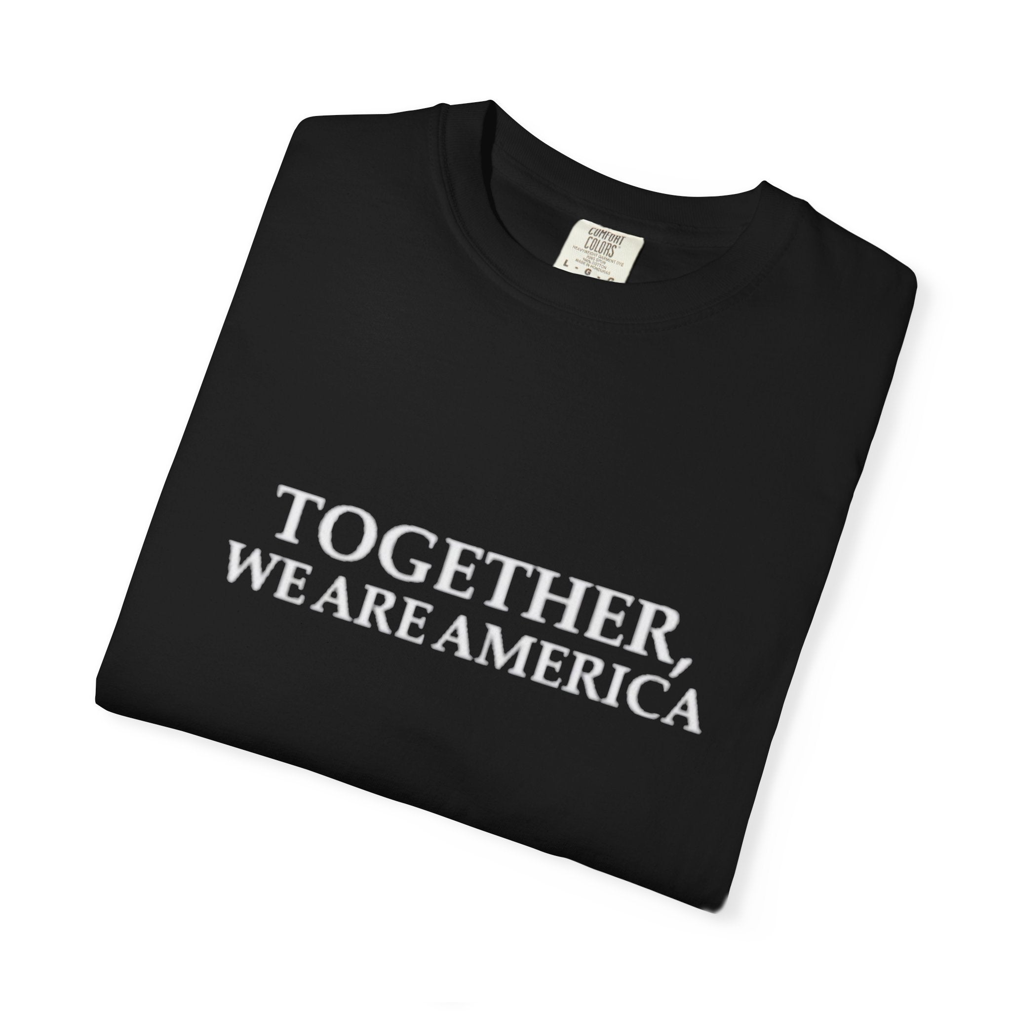 Together We Are America T-shirt | Patriotic Unity Text Tee