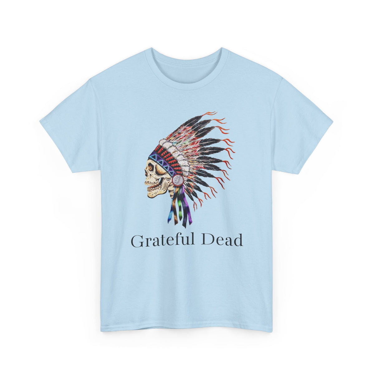 Grateful Dead Skull with Native Headdress T-Shirt | Band Tee