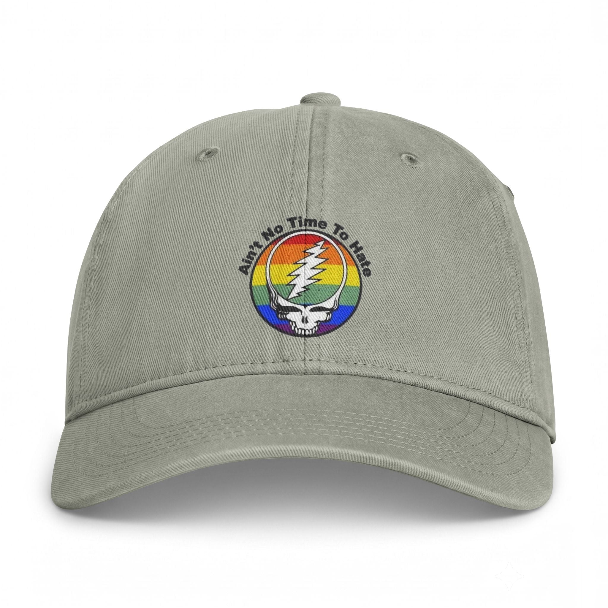 Ain't No Time To Hate Stealie Rainbow Cap