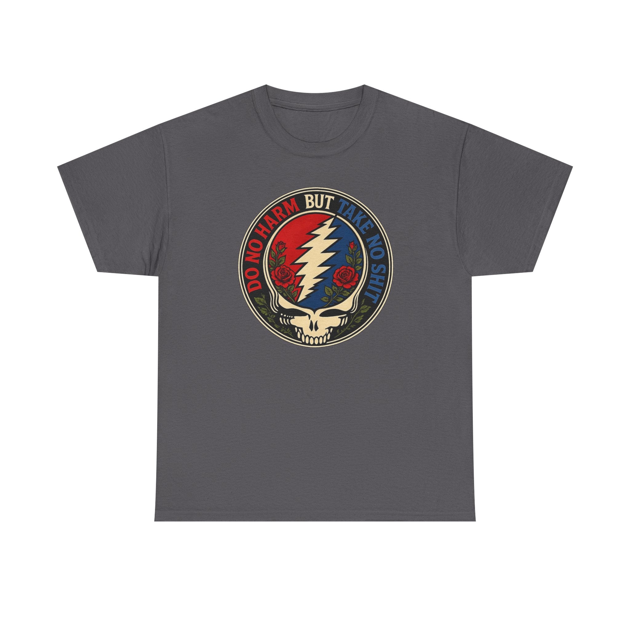 Steal Your Face Skull lightning bolt T-Shirt | Psychedelic band skull tee