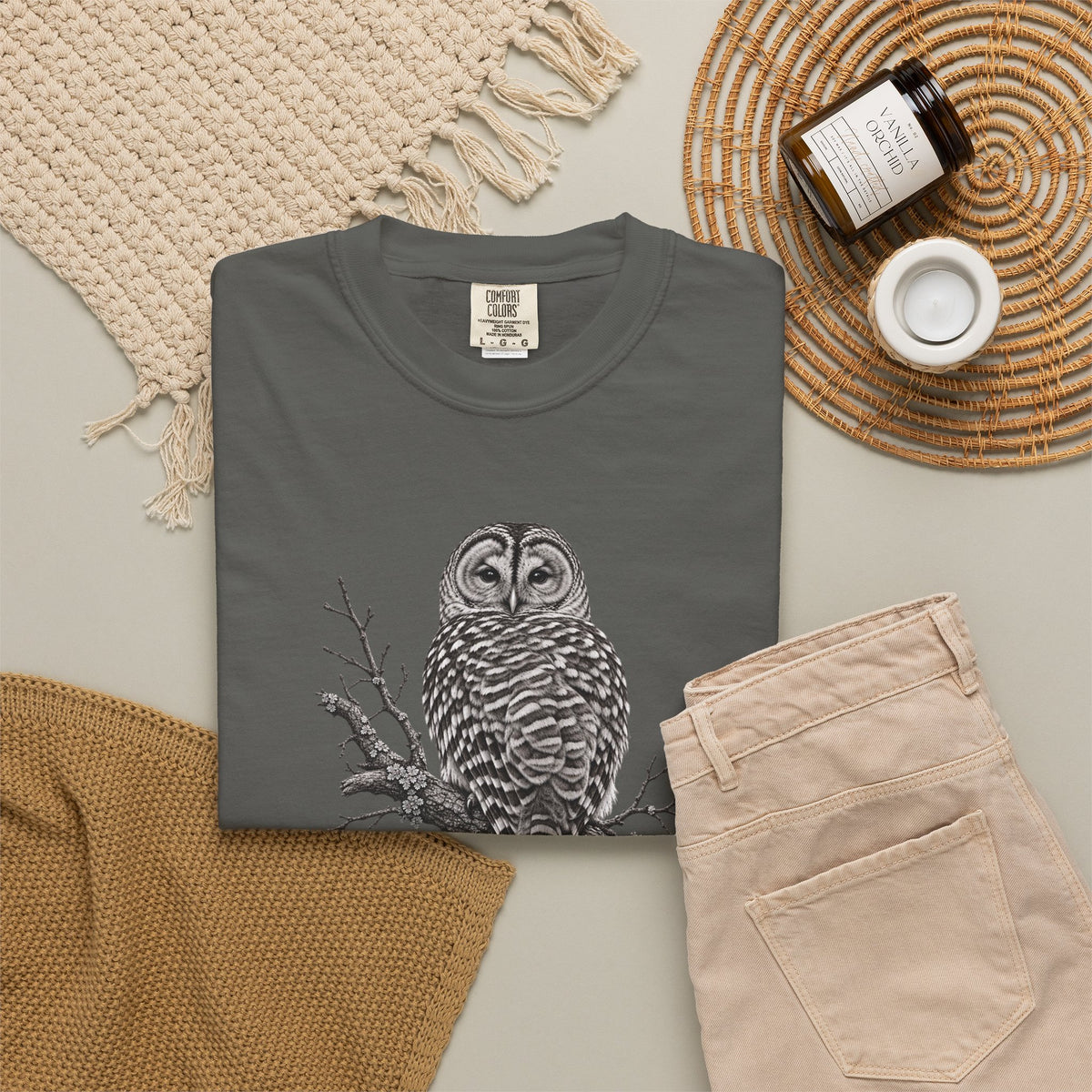 Barred Owl Vintage Bird T-Shirt