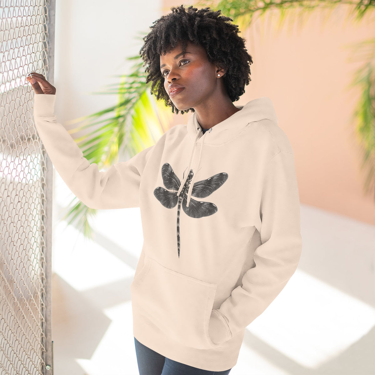 Dragonfly Graphic Fleece Hoodie