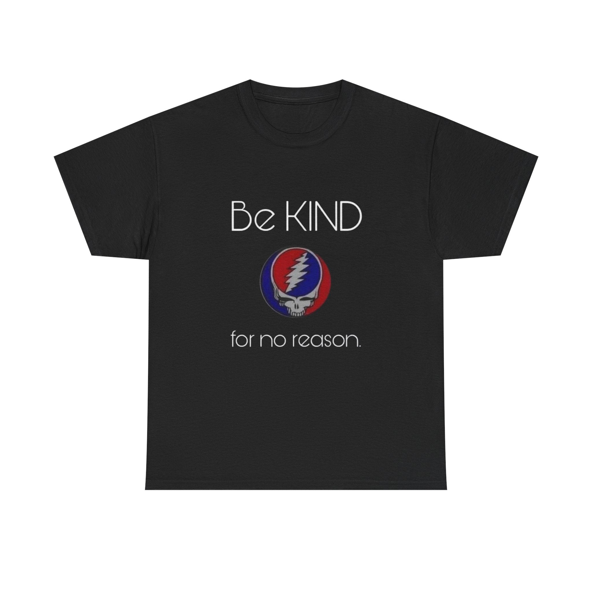 Grateful Dead Be Kind Unisex Heavy Cotton Tee, Steal Your Face Tshirt, Music Fan Gift, Vintage Band Shirt, Hippie Festival Outfit