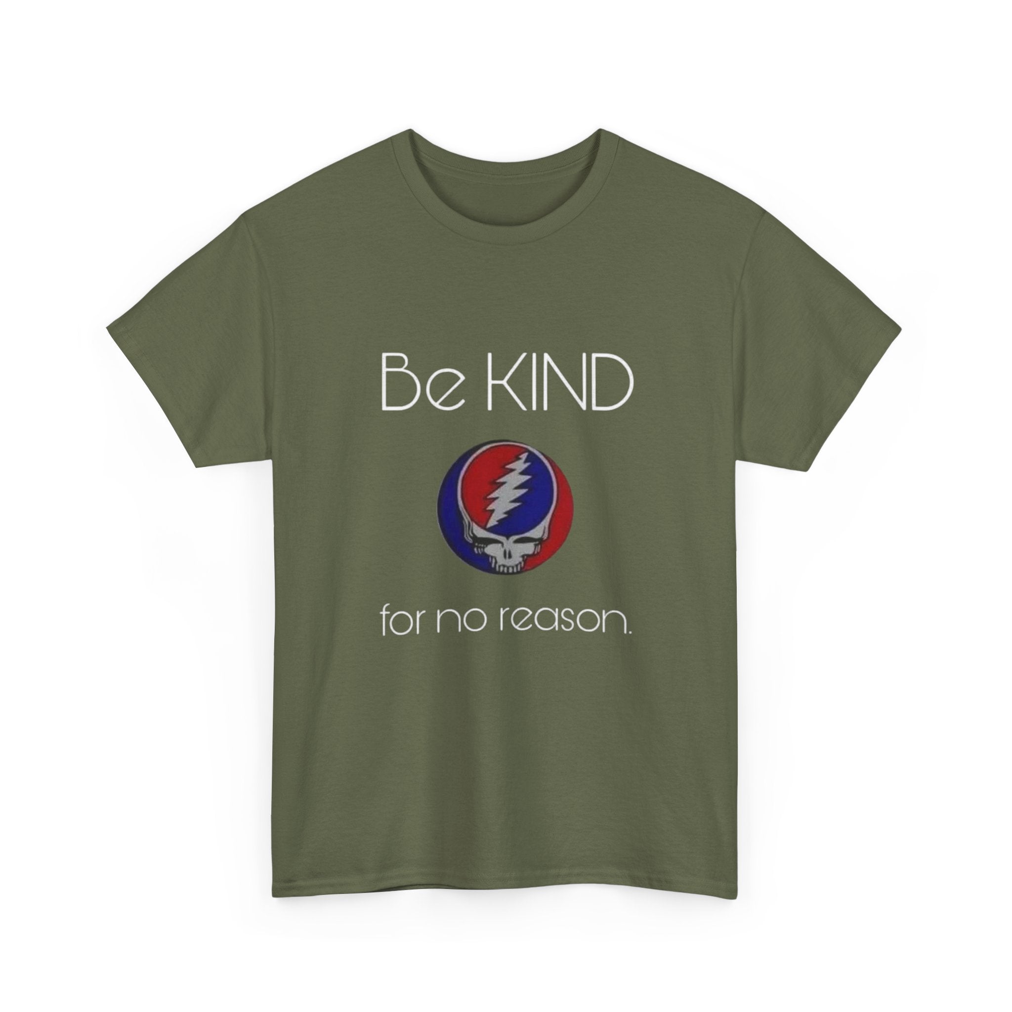 Grateful Dead Be Kind Unisex Heavy Cotton Tee, Steal Your Face Tshirt, Music Fan Gift, Vintage Band Shirt, Hippie Festival Outfit