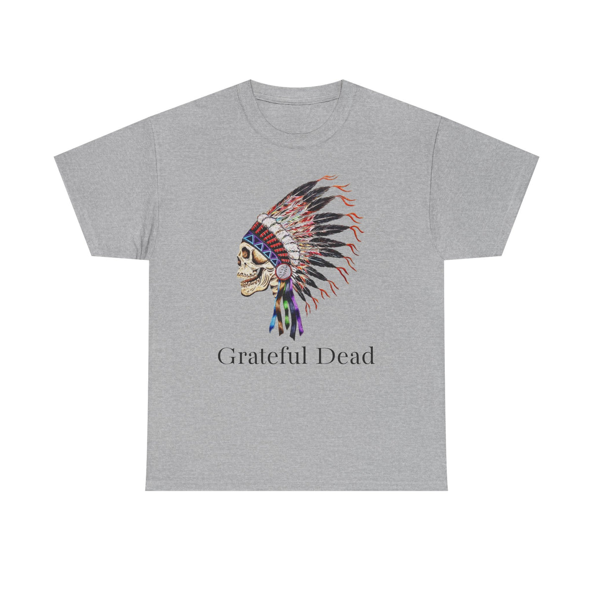 Grateful Dead Skull with Native Headdress T-Shirt | Band Tee