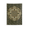 Mandala Wall Tapestry — Boho Green Floral Meditation Decor