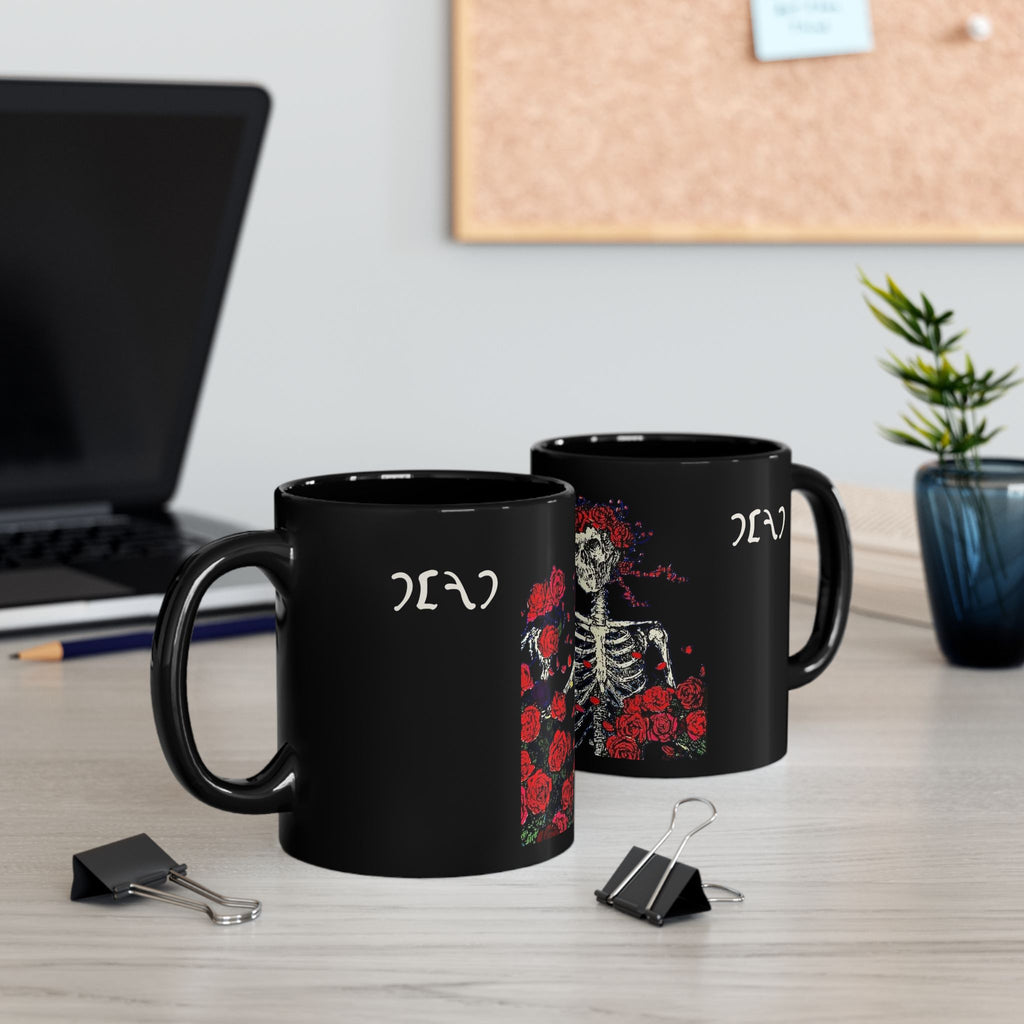 Grateful Dead Skull & Roses Mug | Black Dead Coffee Cup