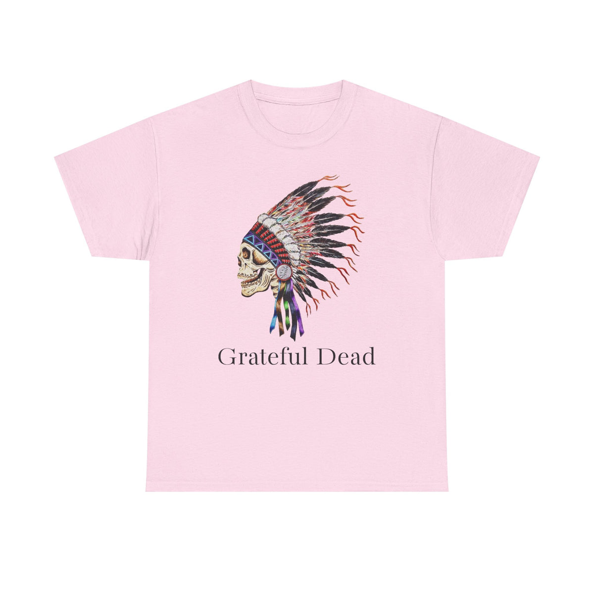Grateful Dead Skull with Native Headdress T-Shirt | Band Tee