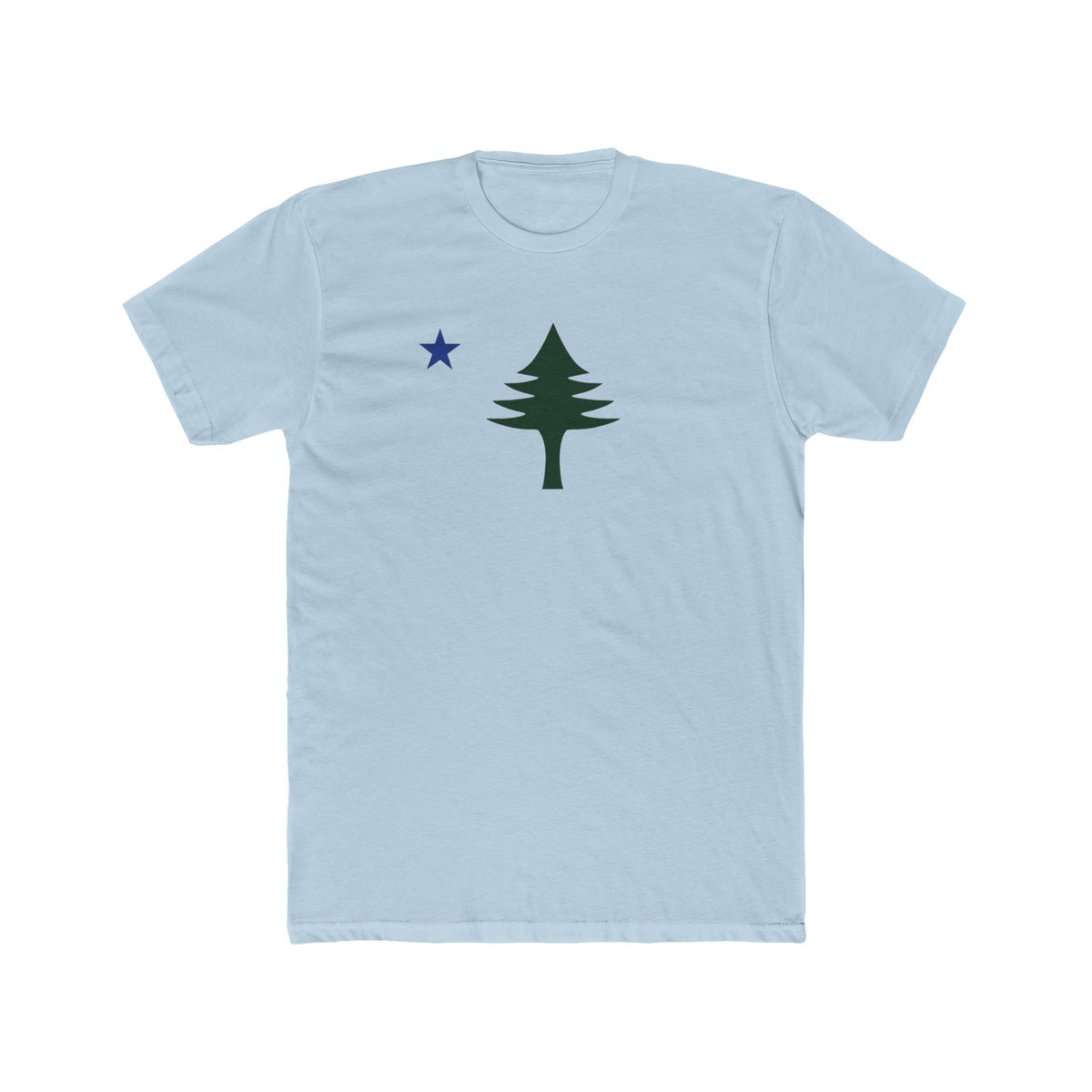 Maine State Flag Pine Tree and Star T-Shirt | Minimal Nature Tee