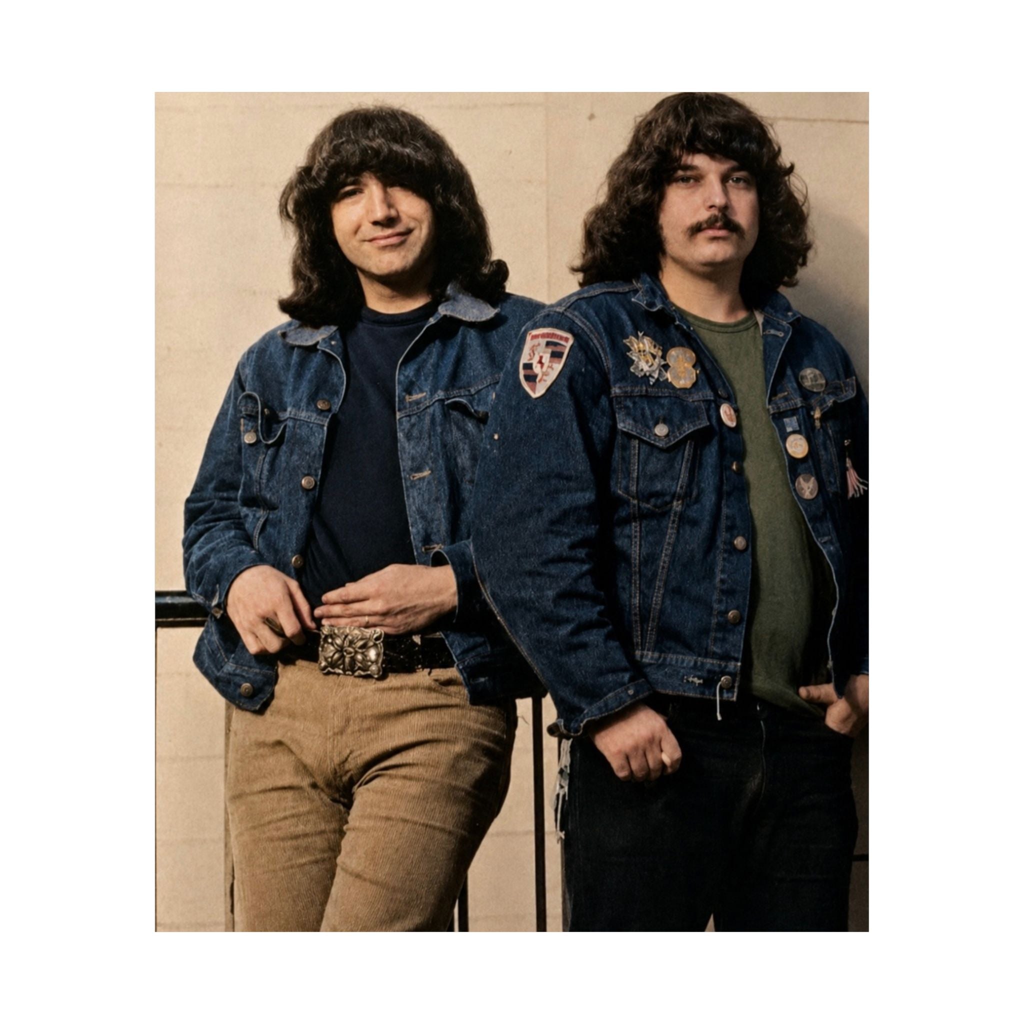 1970s Jerry & Pigpen Poster Matte Vertical Poster | Grateful Dead Band Photography