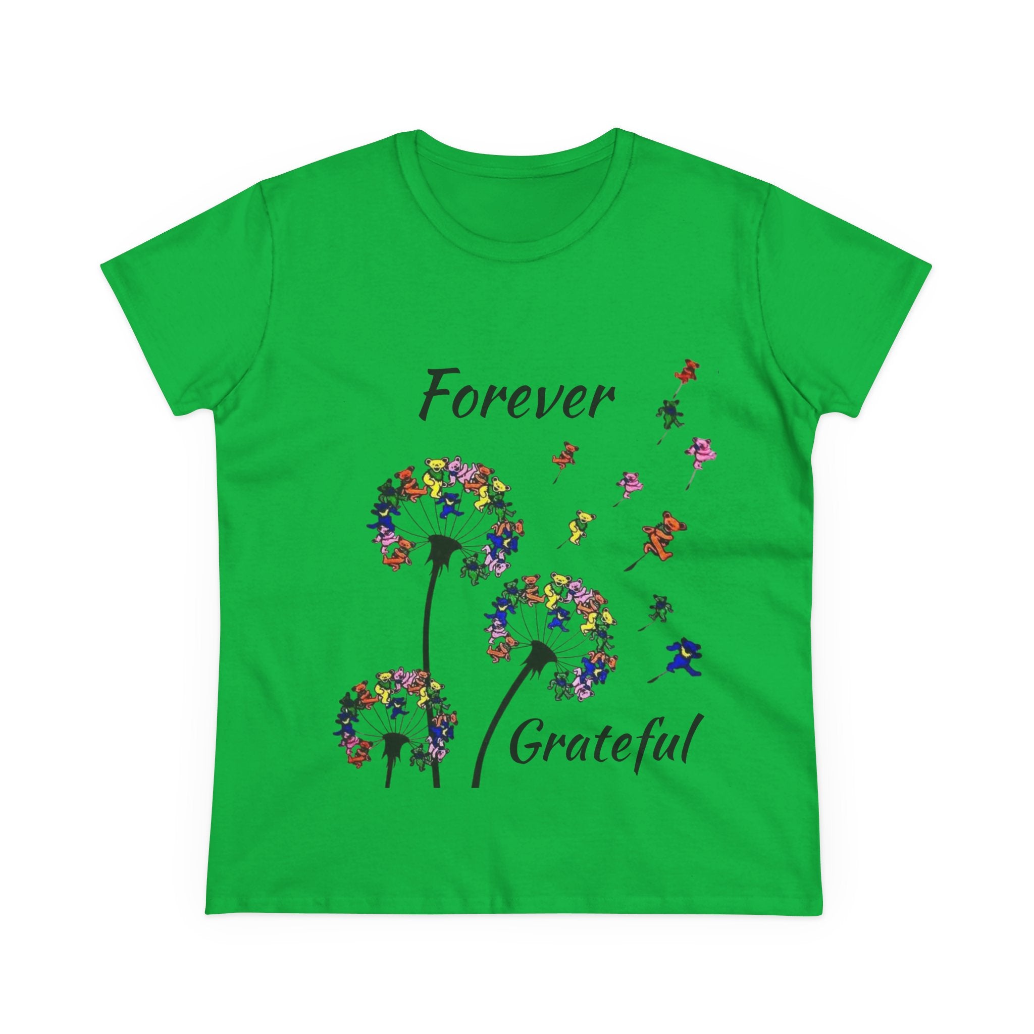 Forever Grateful Dandelion Tee | Grateful Dead Dancing Bears T-Shirt