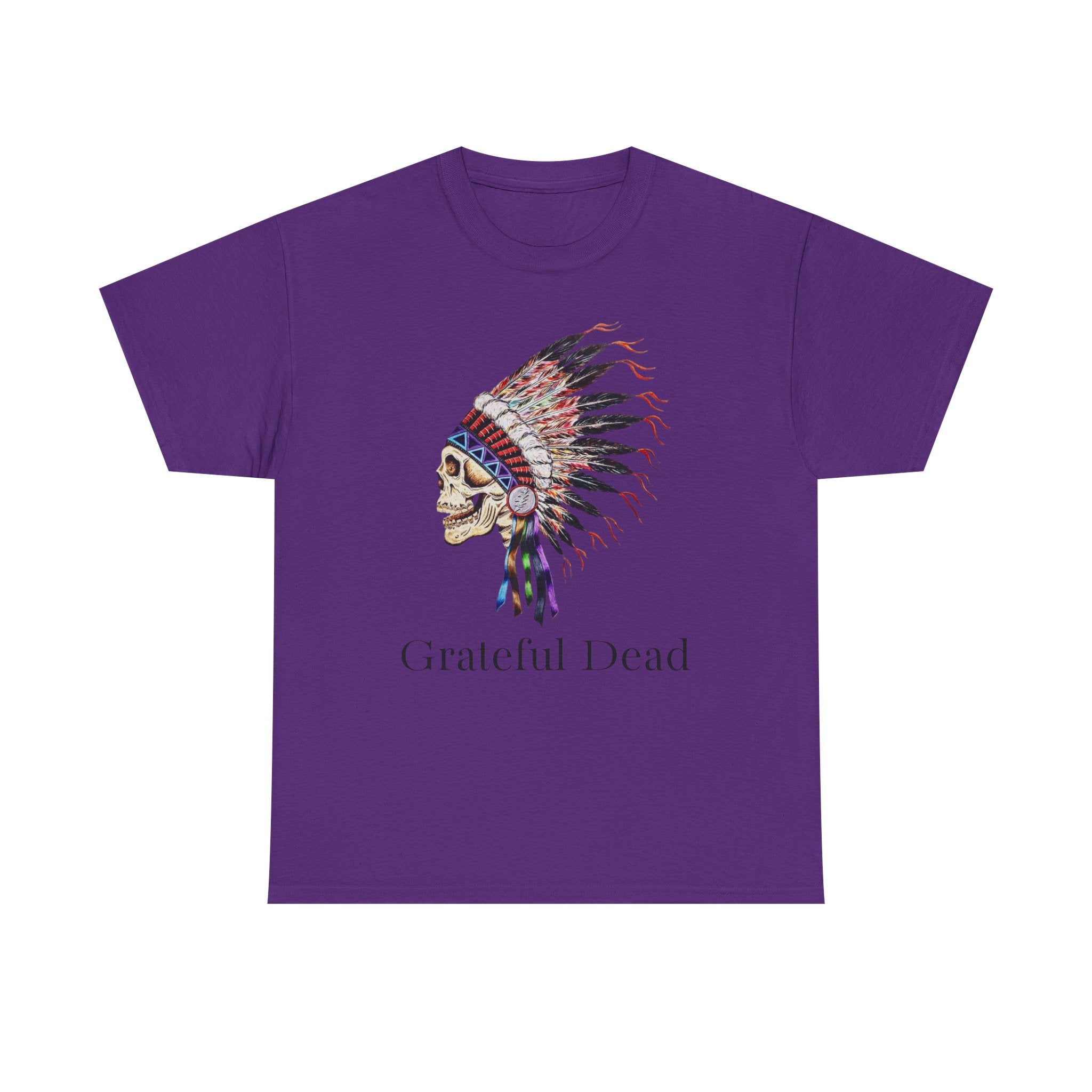 Grateful Dead Skull with Native Headdress T-Shirt | Band Tee