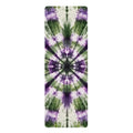 Purple Green Tie Dye Mandala Rubber Yoga Mat