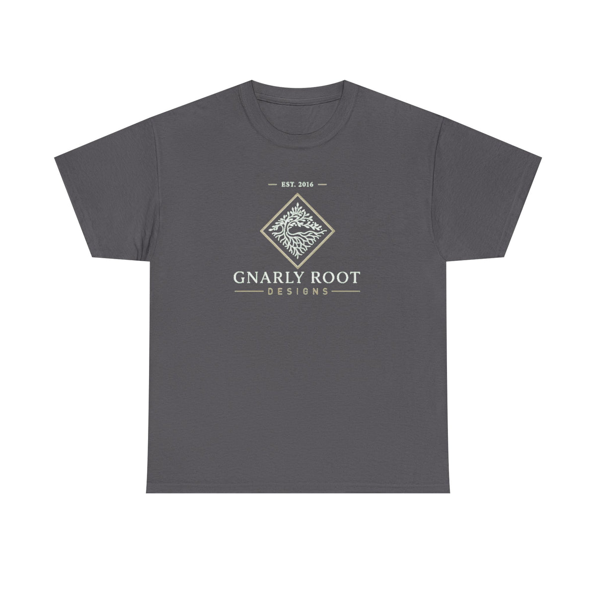 Gnarly Root logo tee | Graphic T-Shirt, botanical root illustration