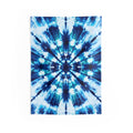 Blue Tie Dye Mandala Indoor Wall Tapestry | Boho Hippie Decor