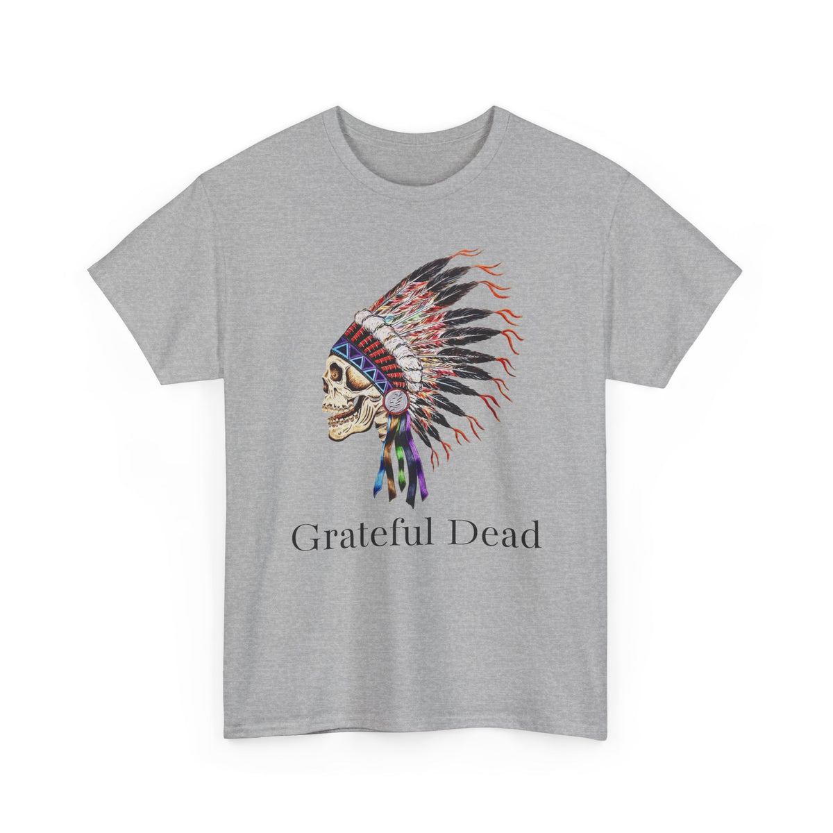 Grateful Dead Skull with Native Headdress T-Shirt | Band Tee