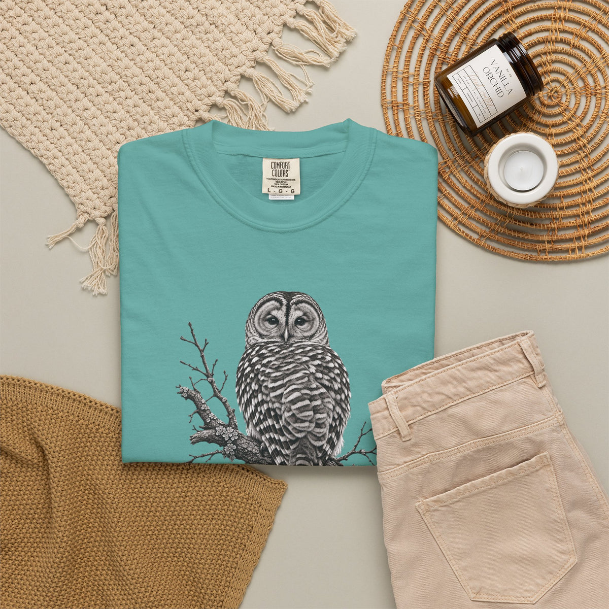 Barred Owl Vintage Bird T-Shirt