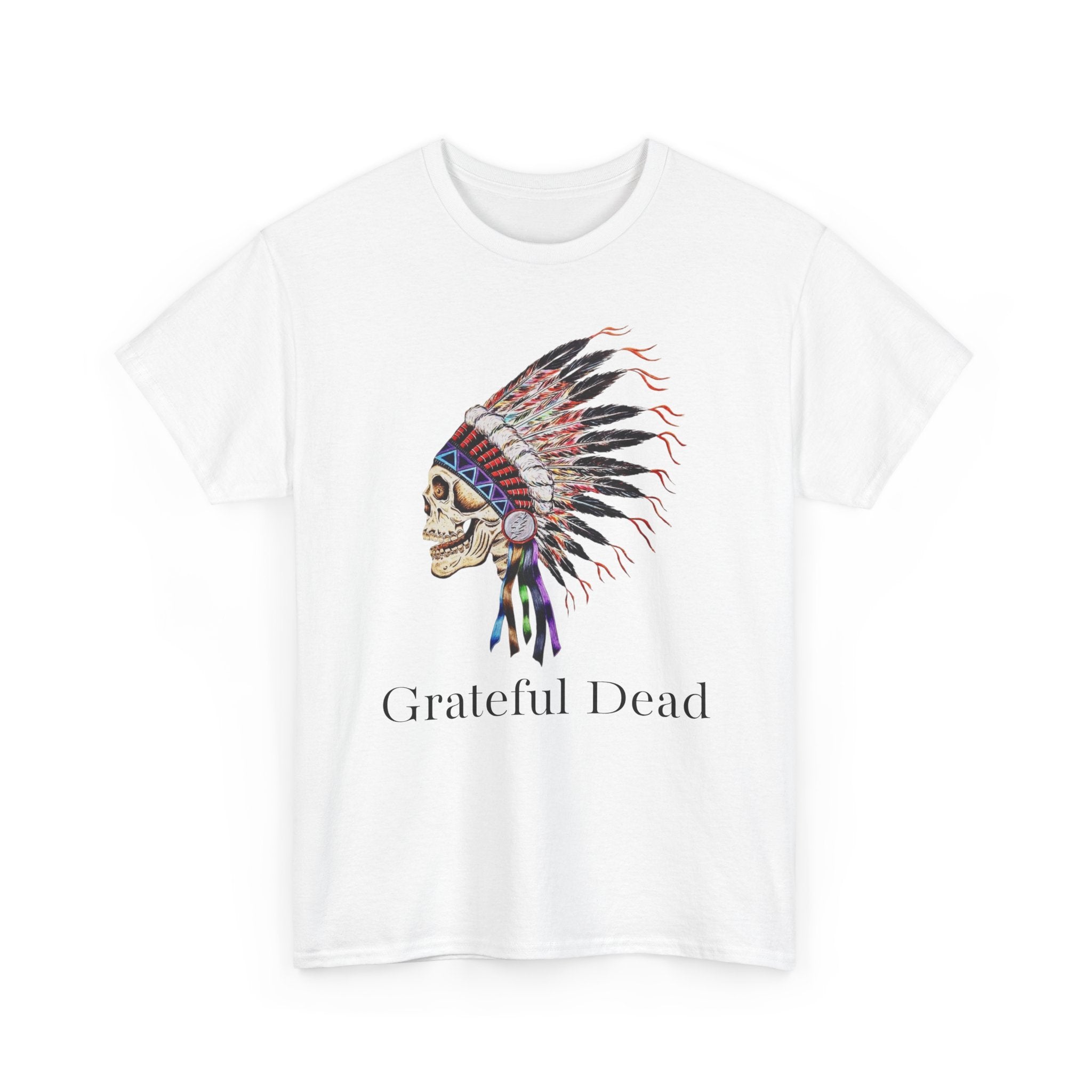 Grateful Dead Skull with Native Headdress T-Shirt | Band Tee