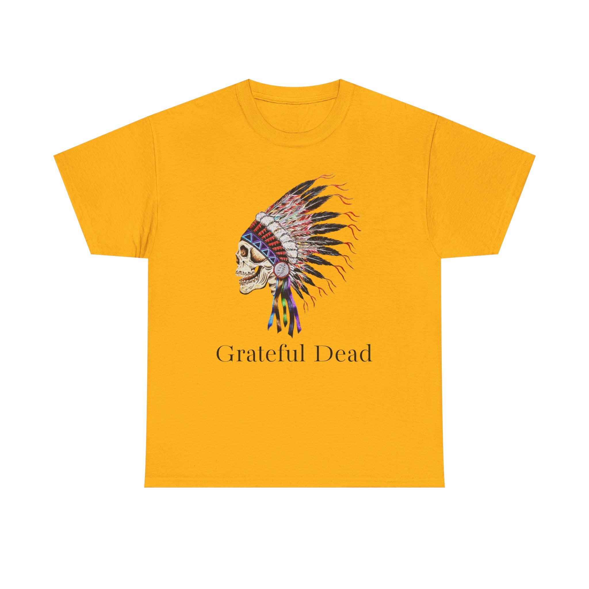 Grateful Dead Skull with Native Headdress T-Shirt | Band Tee
