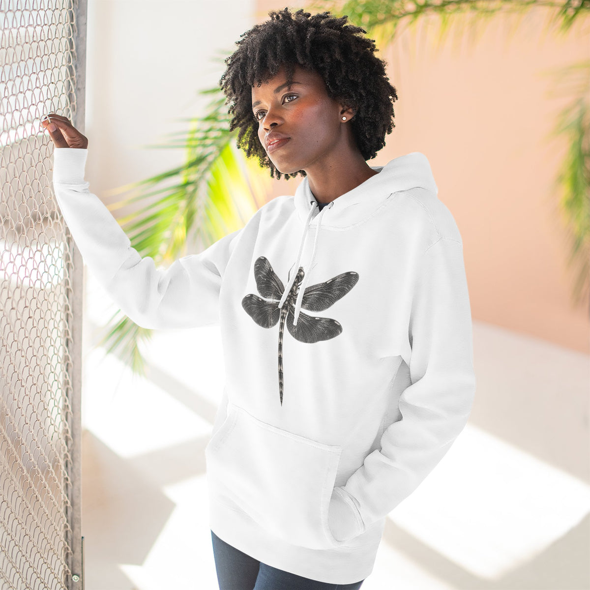 Dragonfly Graphic Fleece Hoodie