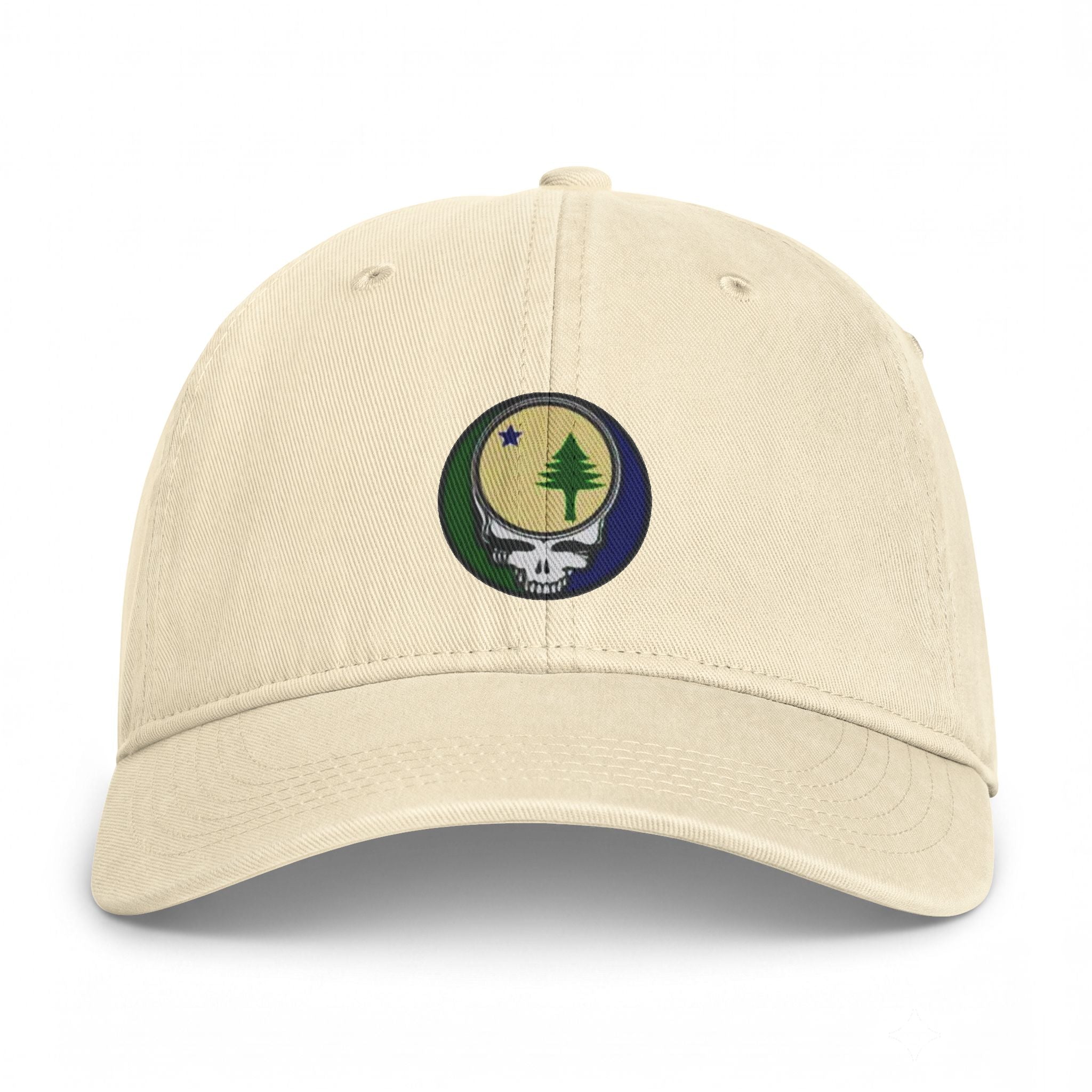 Maine Flag Stealie Cap | Grateful Dead Washed Baseball Hat