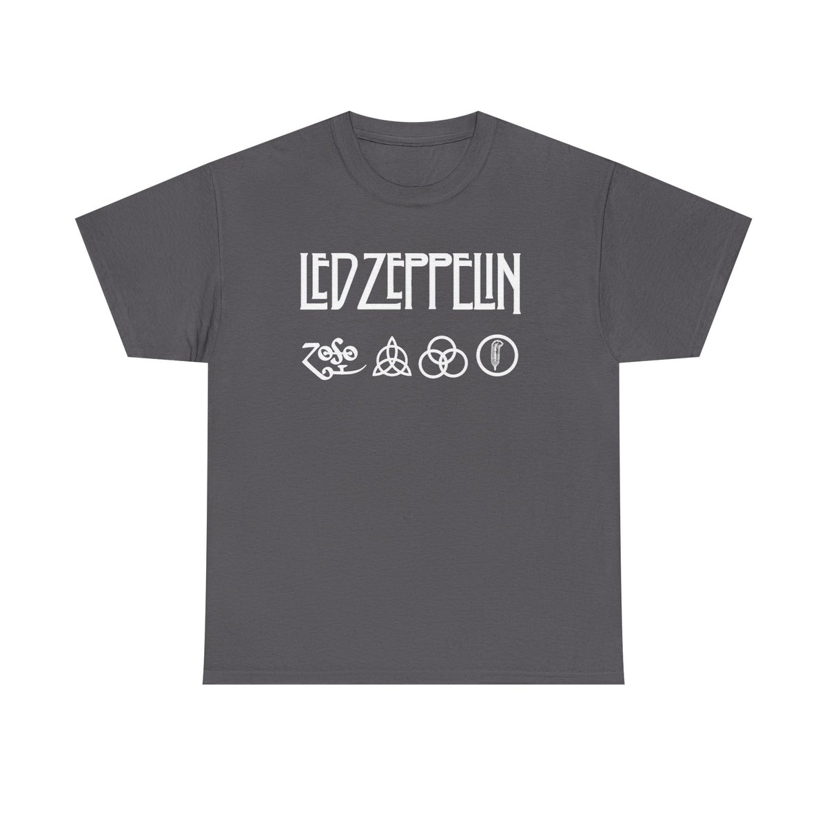 Led Zeppelin Symbols Graphic Tee - Classic Rock Band Logo T-Shirt