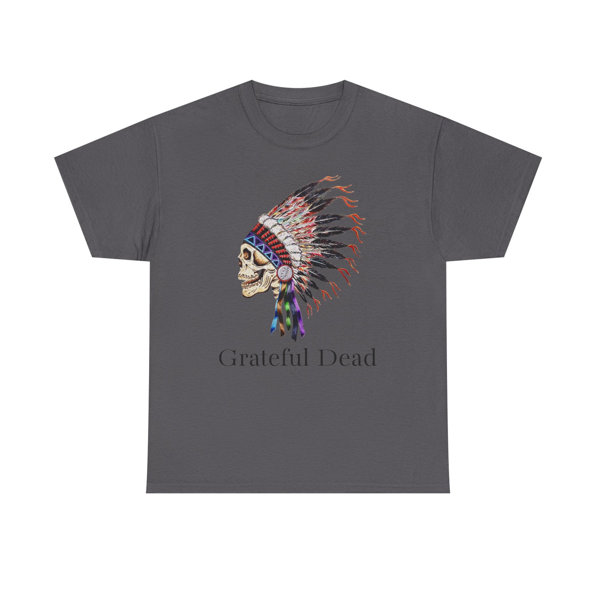 Grateful Dead Skull with Native Headdress T-Shirt | Band Tee